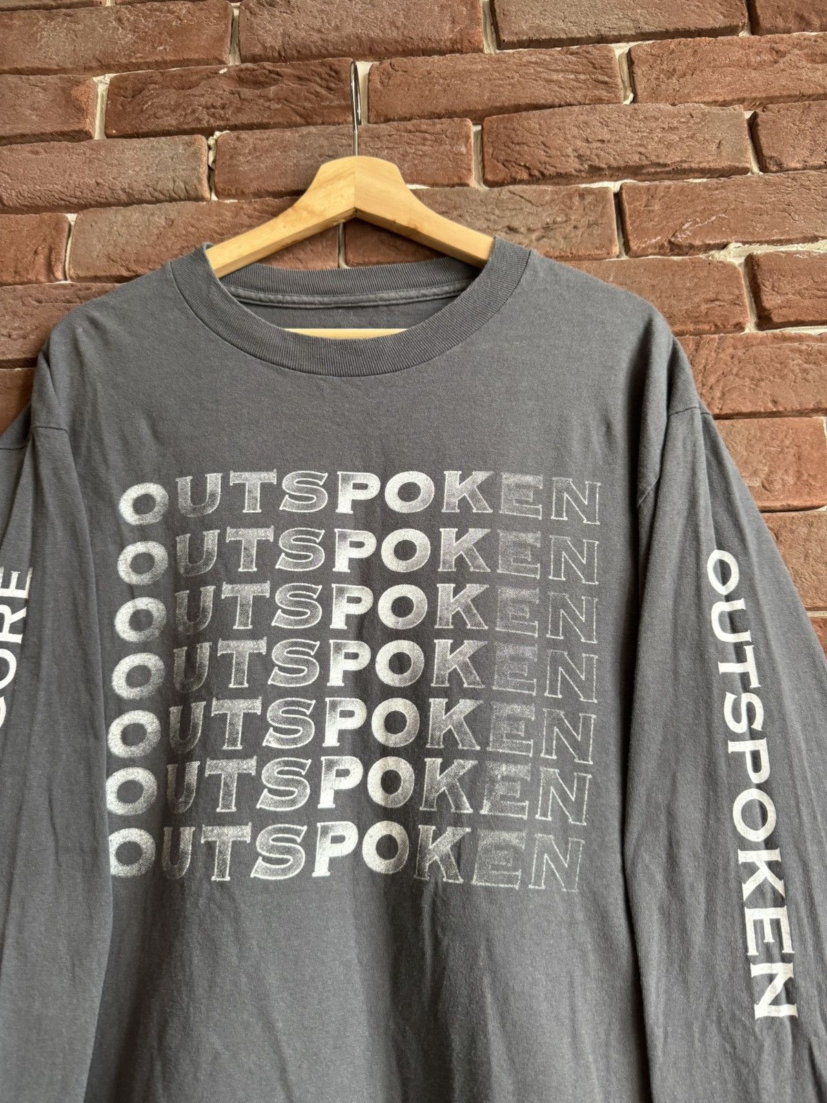 Band Tees Rare Outspoken Save Yourself Hardcore Band Tee Grail Vintage Size US L / EU 52-54 / 3 - 4 Thumbnail