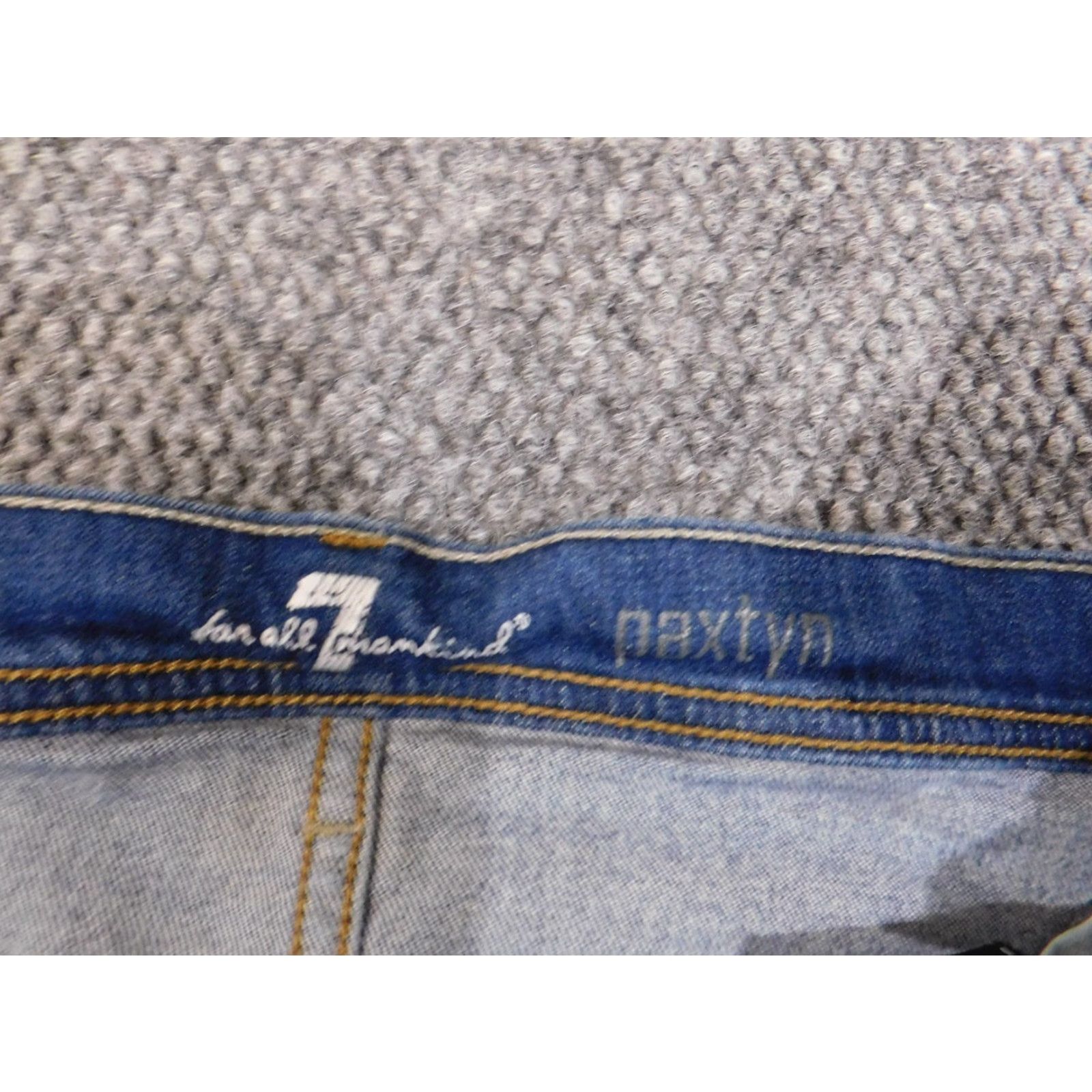7 For All Mankind 7 For All Mankind Jeans Men 36x32 Paxtyn Distressed Straight Dark Wash Denim Vintage No 7 For All Mankind Carsen Regular Inseam 32"} Size US 36 / EU 52 - 3 Thumbnail