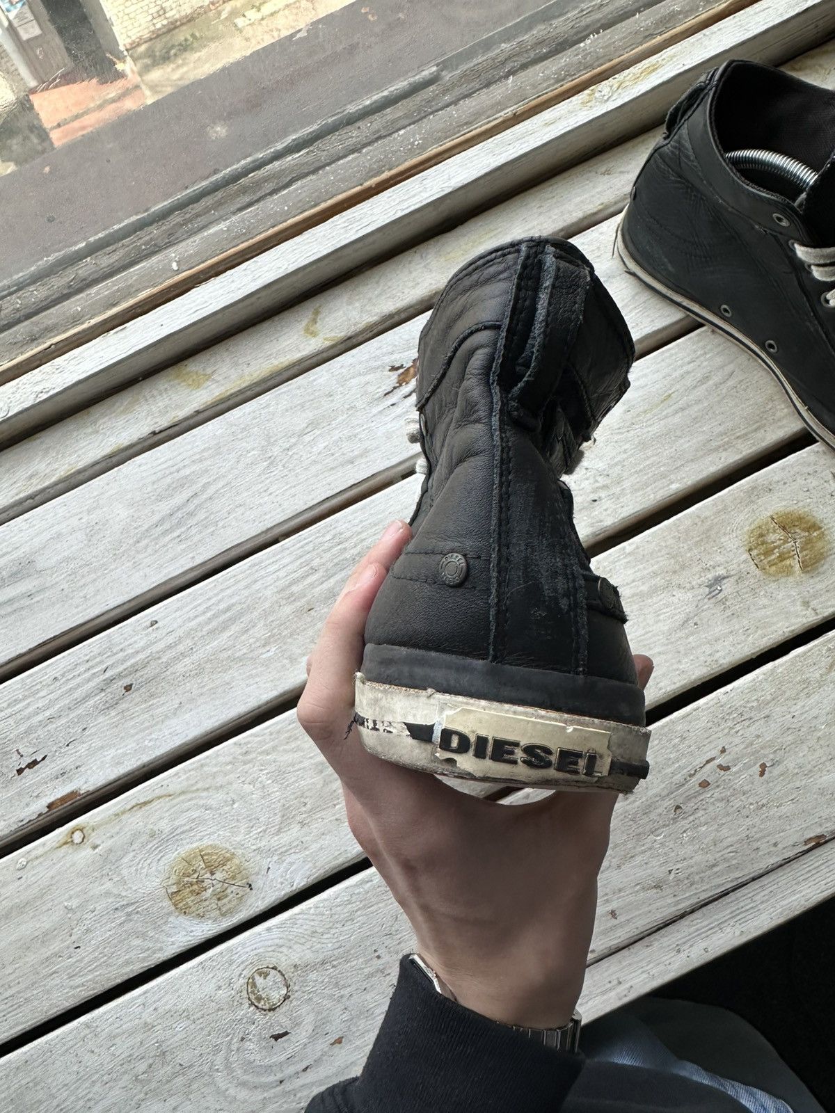 Diesel 🚨DIESEL AVANT GARDE SHOES LEATHER SNEAKERS IFSIXWASNINE Size US 12 / EU 45 - 3 Thumbnail