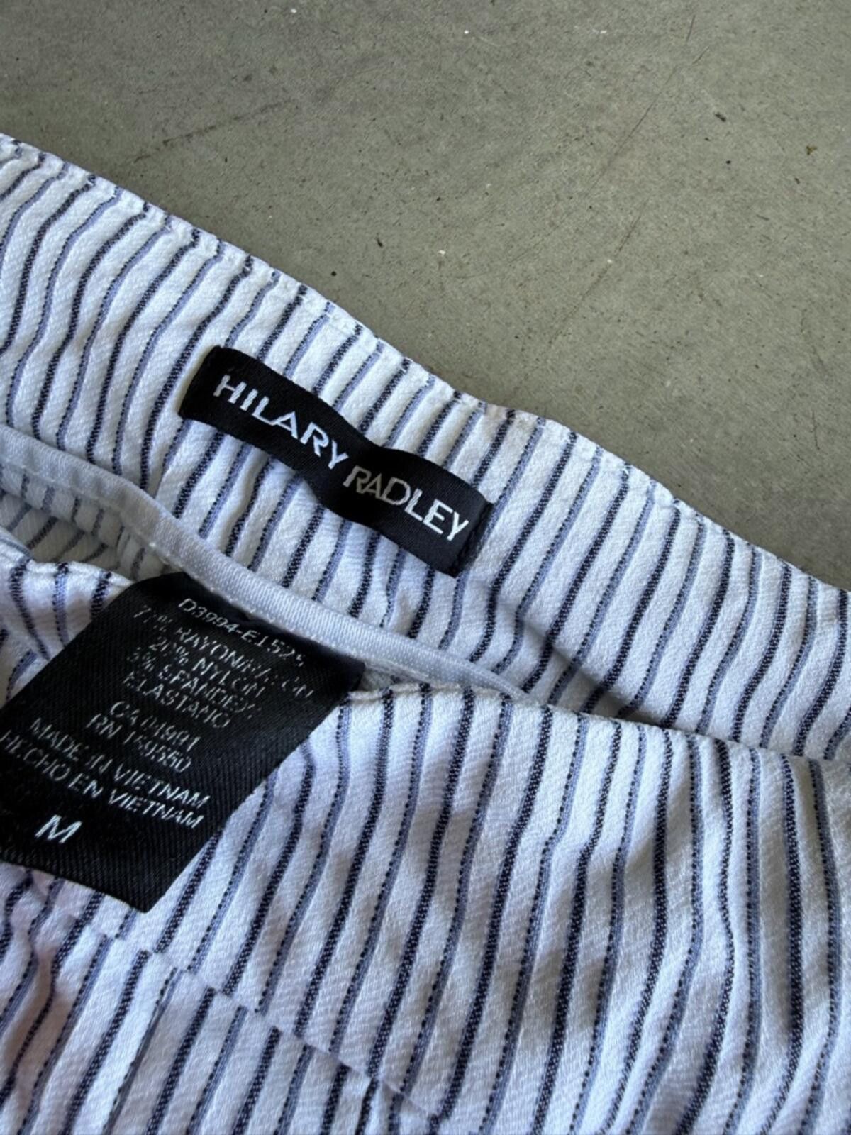 Other Hilary Radley / Stripe Bermuda Shorts / Blue White Striped Size 32" / US 10 / IT 46 - 3 Thumbnail