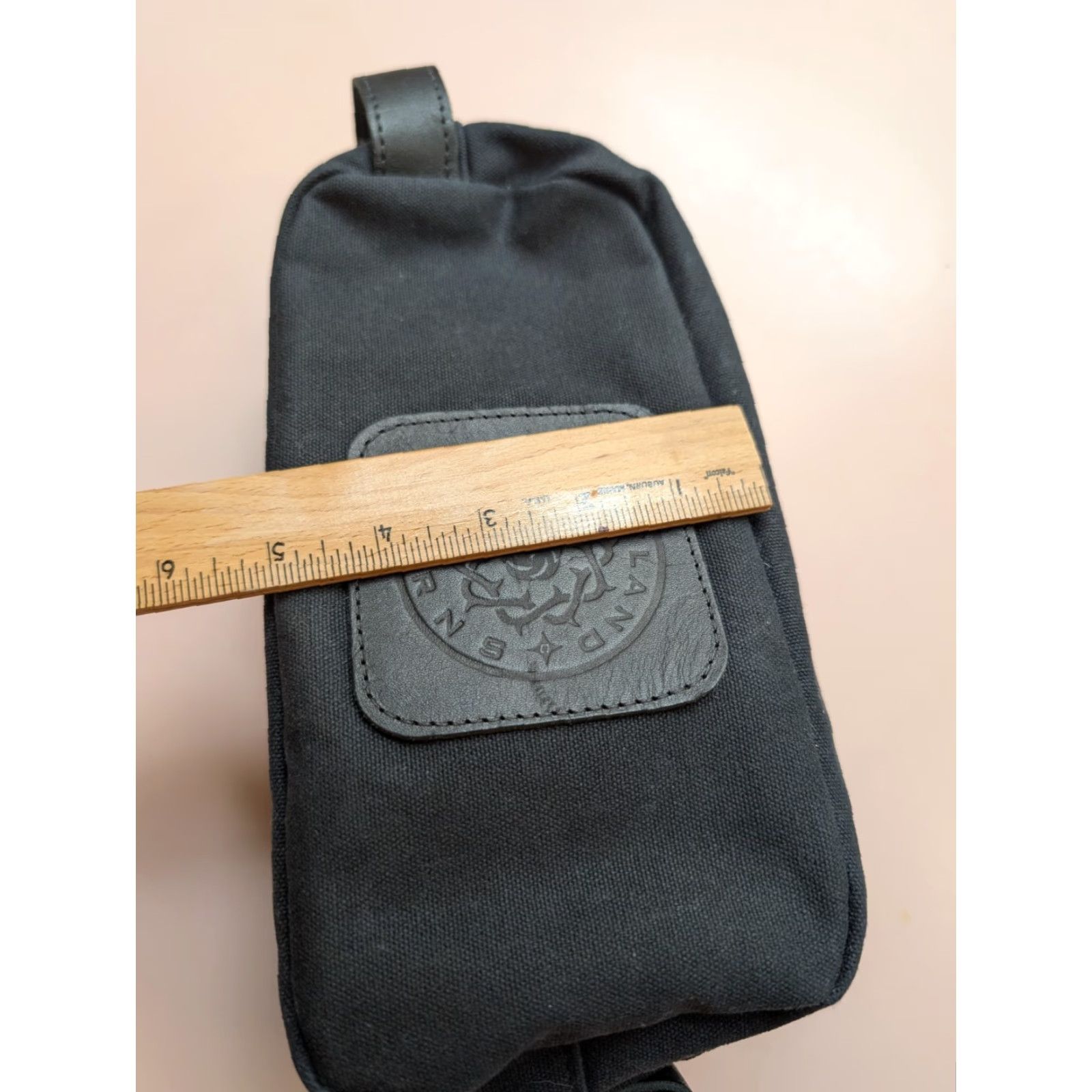 Vintage Portland Thorns Dopp Kit Toiletry Bag Black Canvas Leather Kit Unisex Adults Leather Handle/Strap Size ONE SIZE - 4 Thumbnail