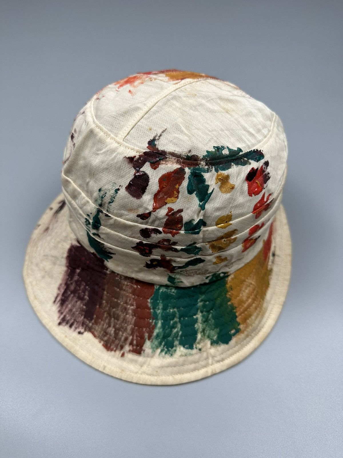 Balenciaga Vintage Balenciaga Painted Design Bucket Hat Size ONE SIZE - 2 Thumbnail