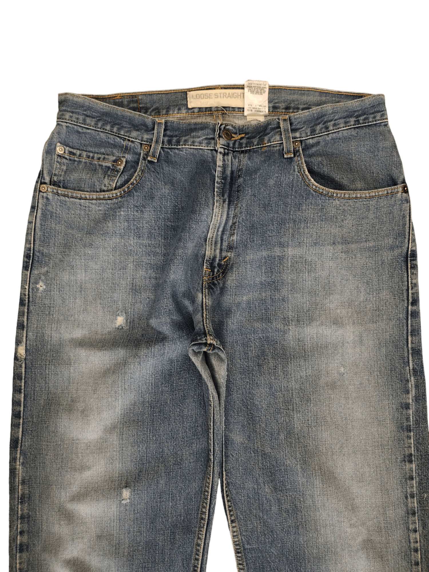 Levi's Vintage Clothing Vintage Y2k Levis Lot 569 Loose Straight Distress Jeans Size US 34 / EU 50 - 2 Thumbnail