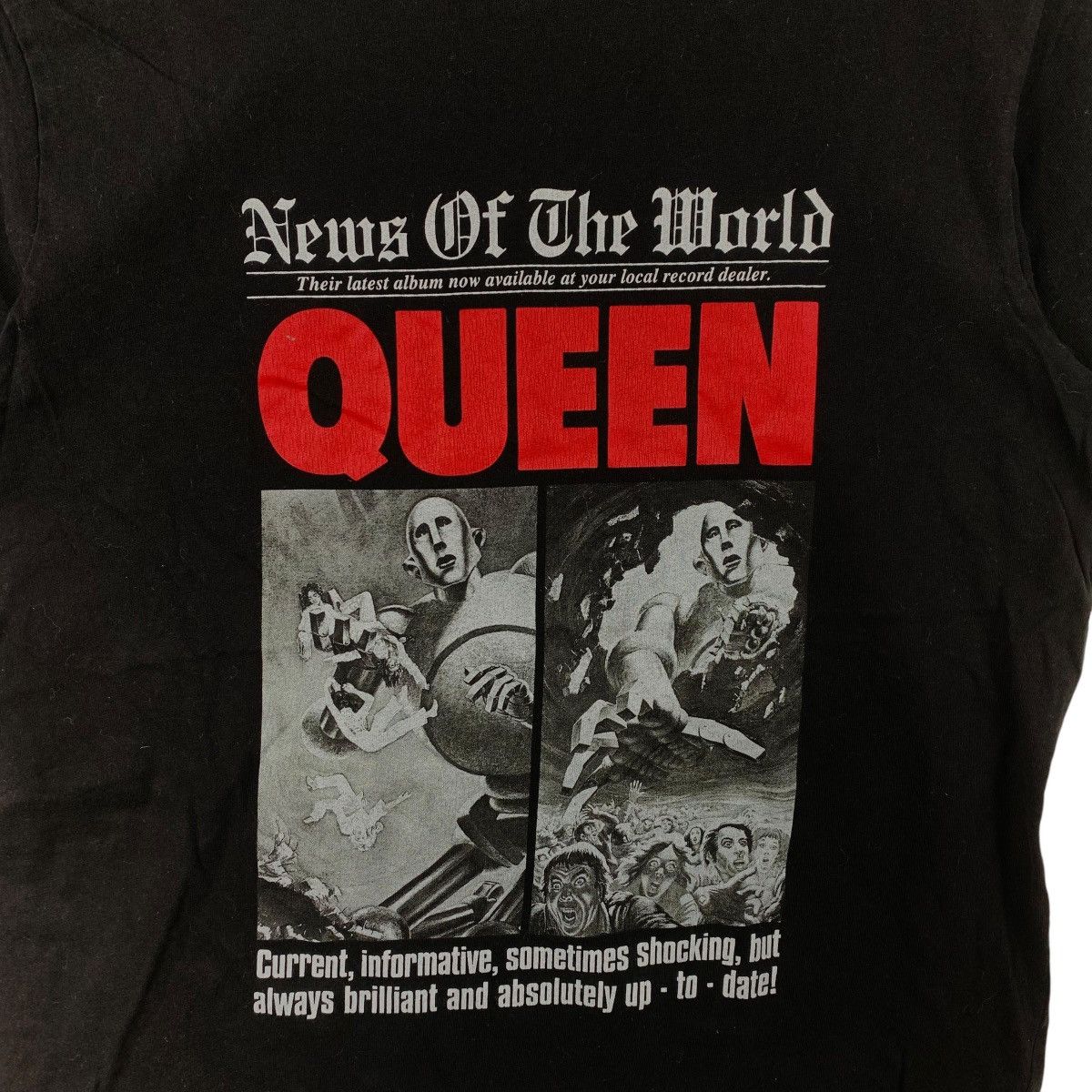Band Tees QUEEN NEWS OF THE WORLD Album Promo Official Tee Shirt Top Size US M / EU 48-50 / 2 - 3 Thumbnail