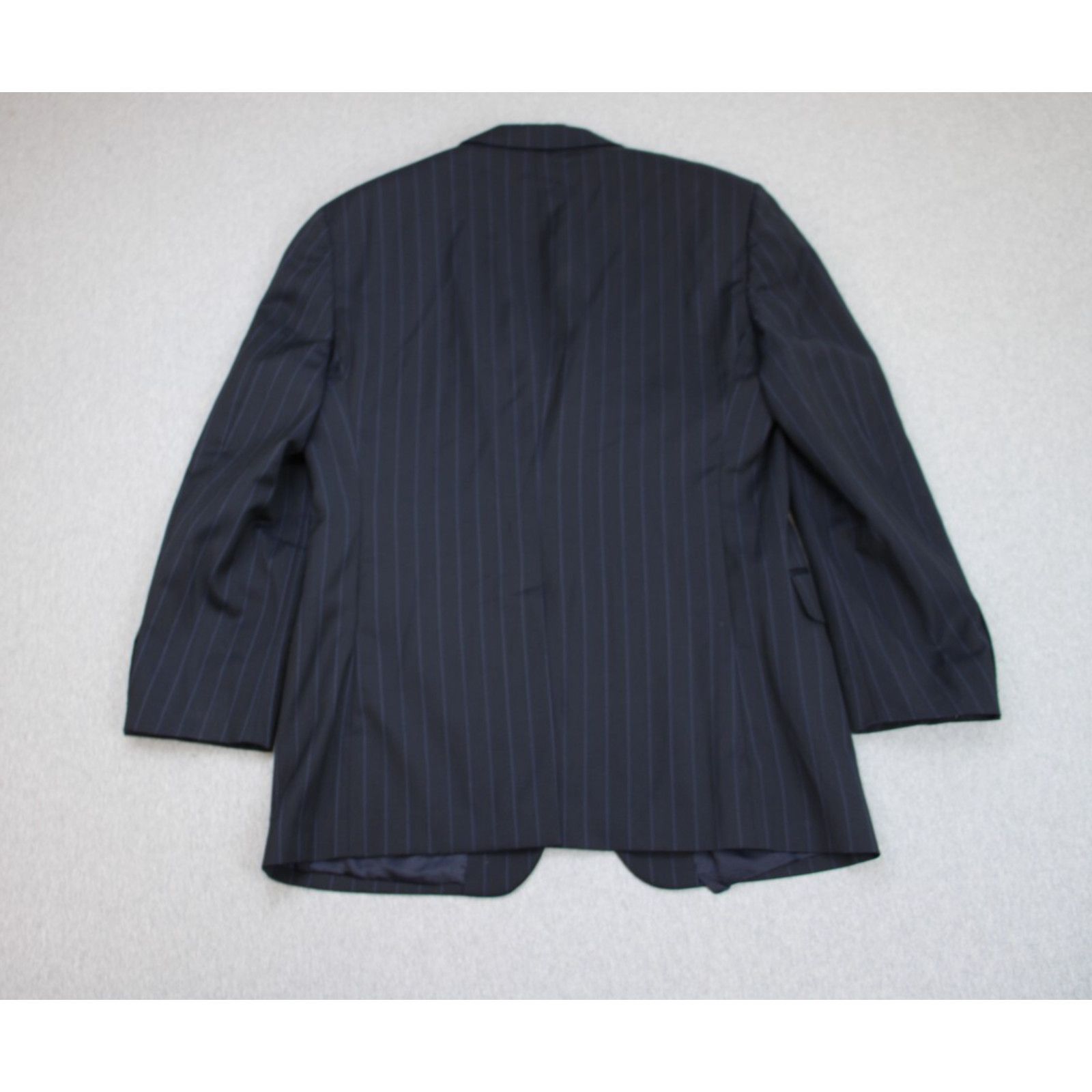 Brooks Brothers Brooks Brothers Suit Blazer Mens 40R Navy Blue Striped Wool Size 40R - 2 Thumbnail