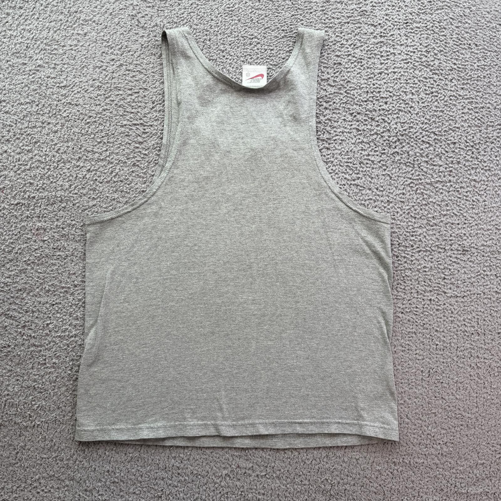 Nike Vintage Nike Mini Swoosh Tank Top USA Made Gray Boxy M Y2K Size US M / EU 48-50 / 2 - 2 Thumbnail