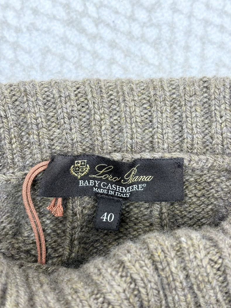 Loro Piana LORO PIANA Classic twill knitting of high collar sweater Size XS / US 0-2 / IT 36-38 - 3 Thumbnail