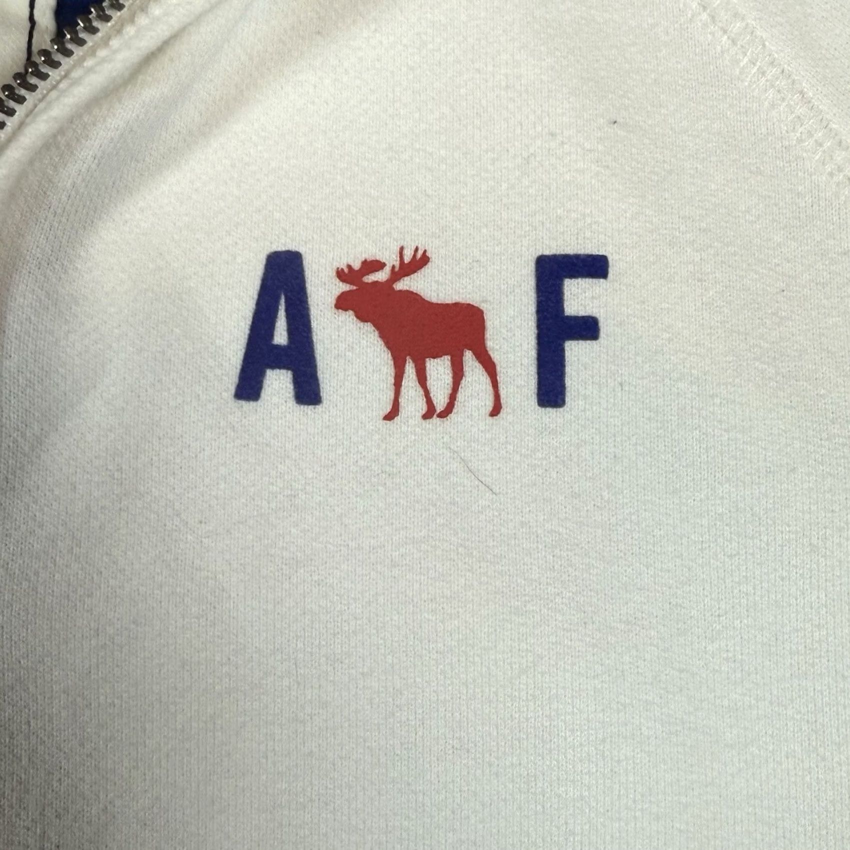 Abercrombie & Fitch VINTAGE Abercrombie & Fitch Sweater M White Moose Logo Y2K Mens Medium Pullover Knit Shirt Size US M / EU 48-50 / 2 - 6 Thumbnail
