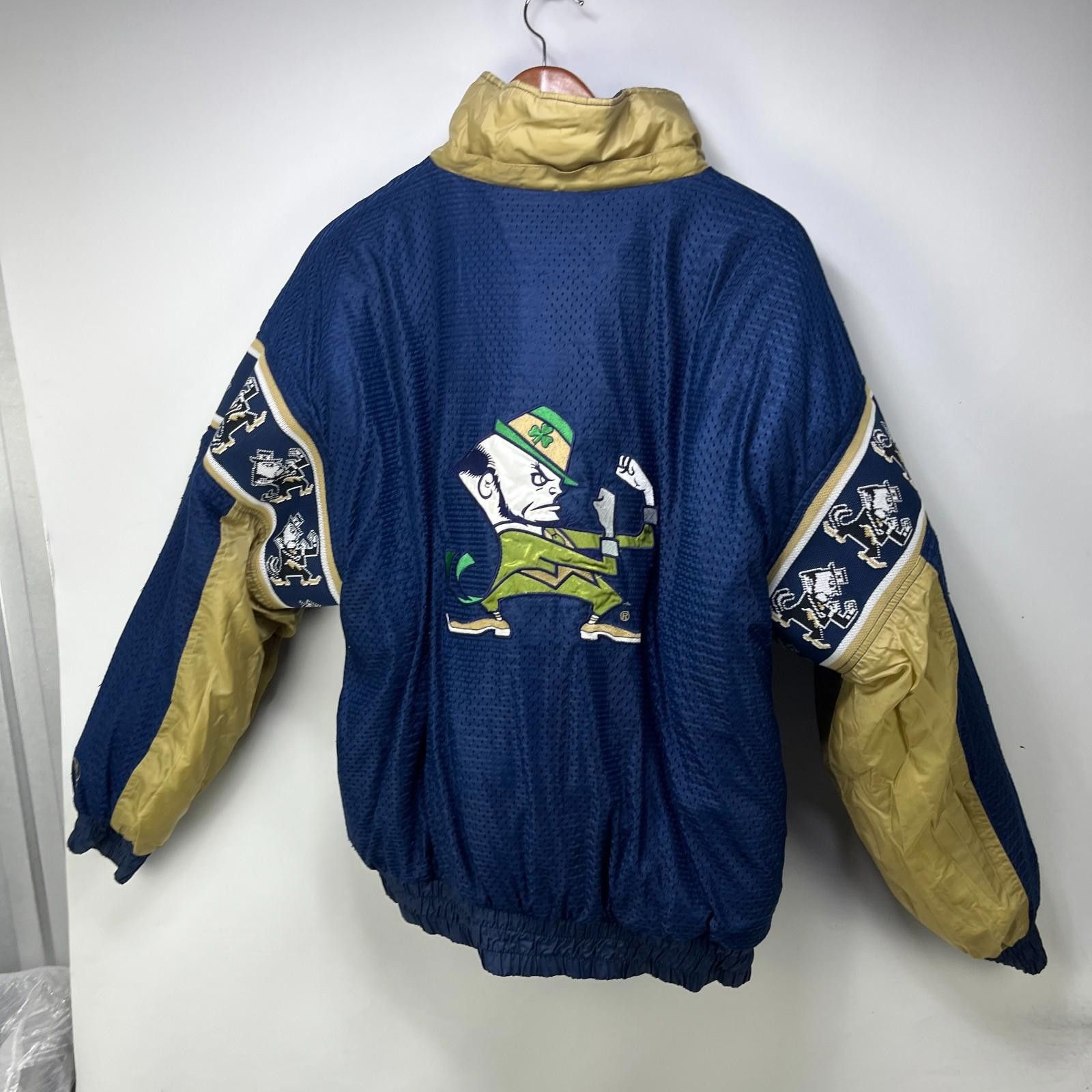 Pro Player Vintage 90s Notre Dame Fighting Irish Reversible Jacket XL Size ONE SIZE - 7 Thumbnail