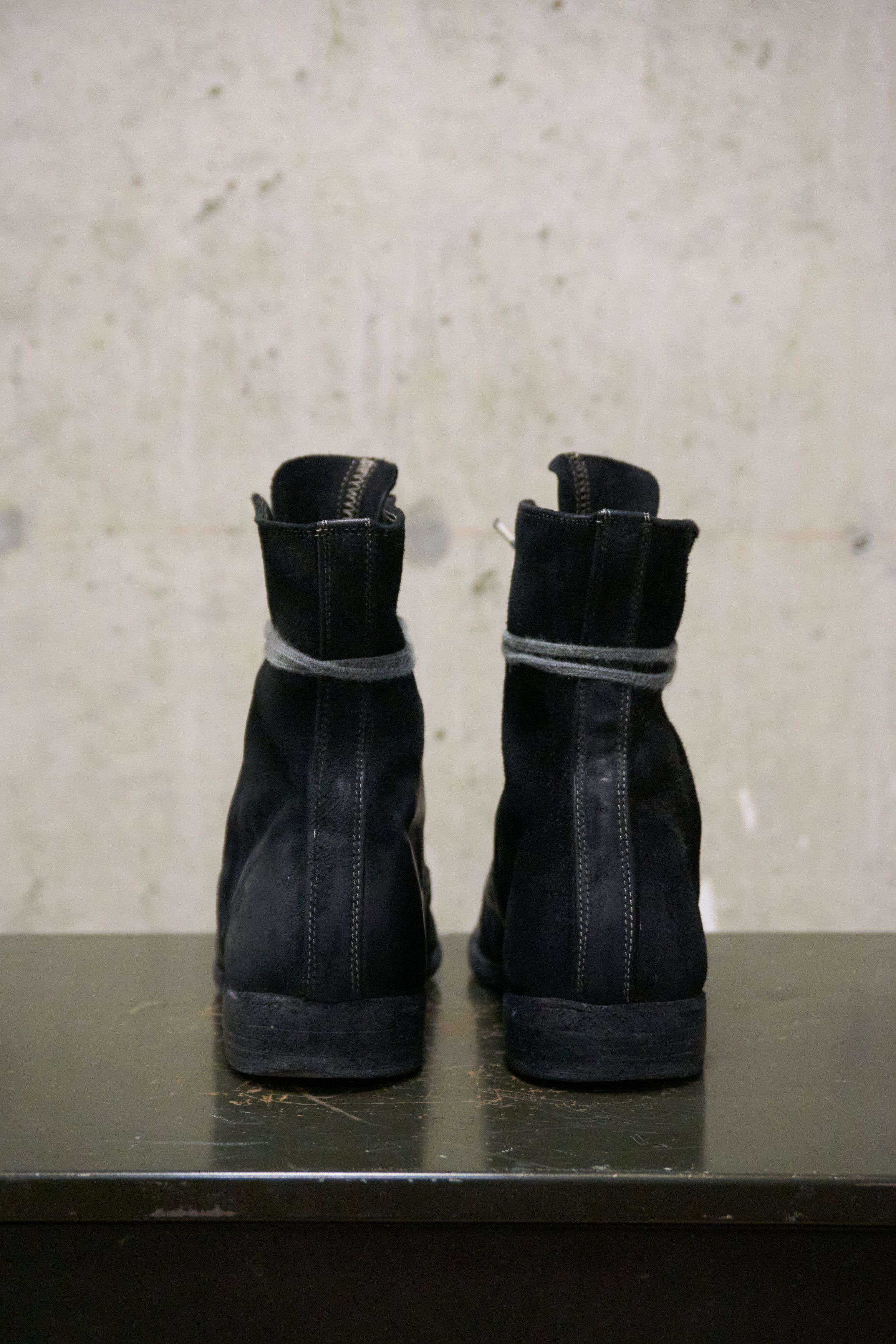 Guidi Guidi Black Reverse Horse Leather Ankle Boots Size US 8 / EU 41 - 4 Thumbnail