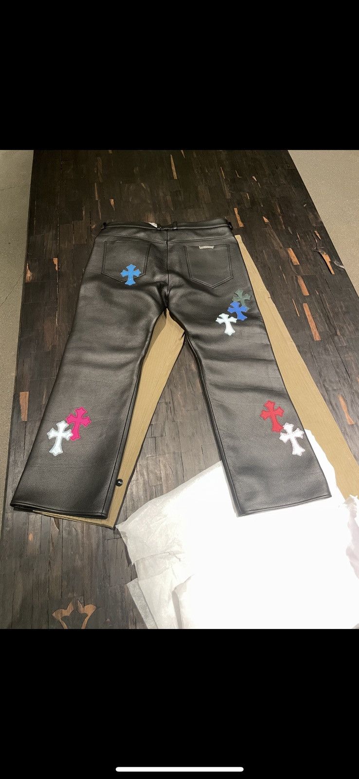 Chrome Hearts leather chrome hearts pants Size US 40 / EU 56 - 17 Thumbnail