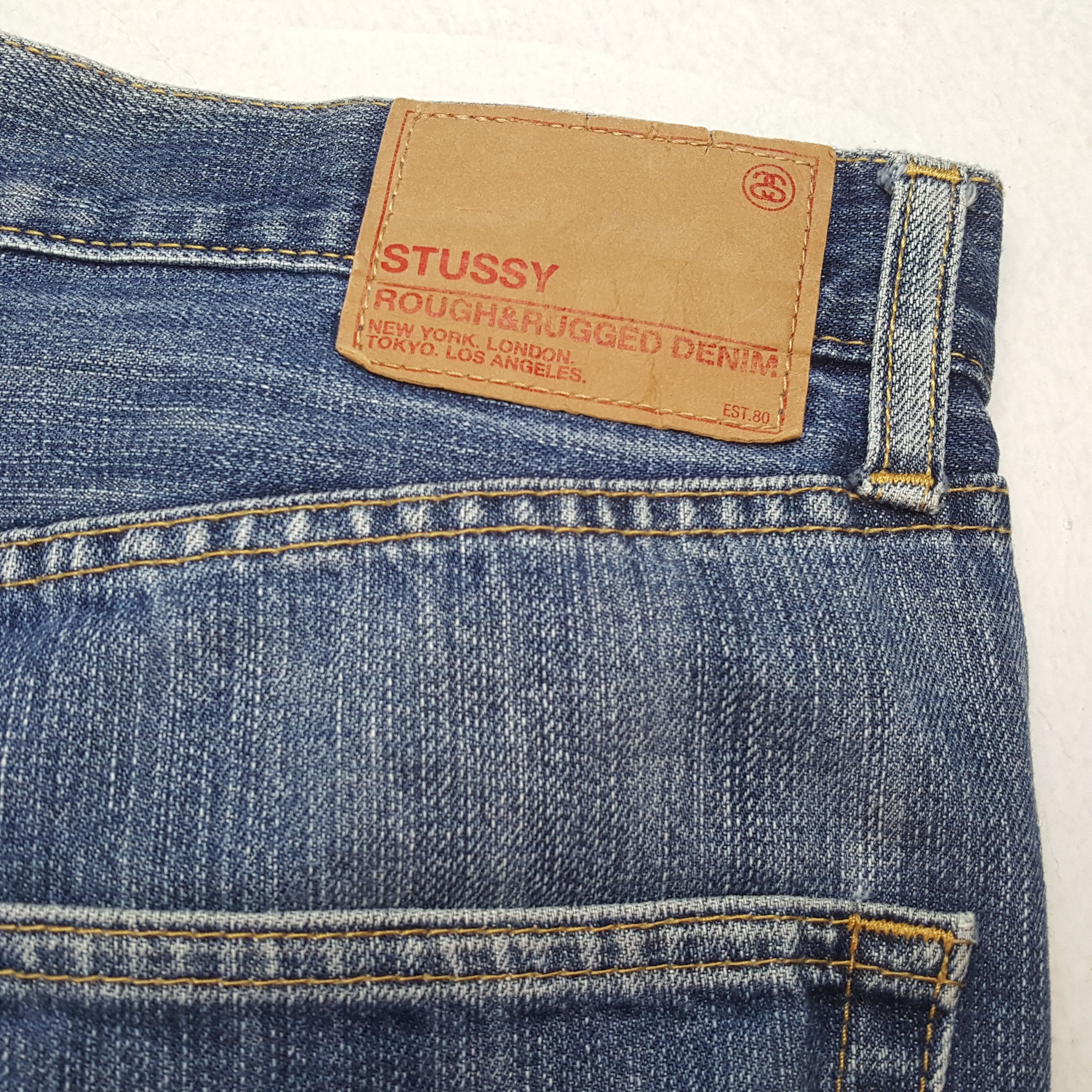 Stussy × Vintage Vintage STUSSY Streetwear Skateboard Logo Style Jeans Size US 34 / EU 50 - 14 Thumbnail