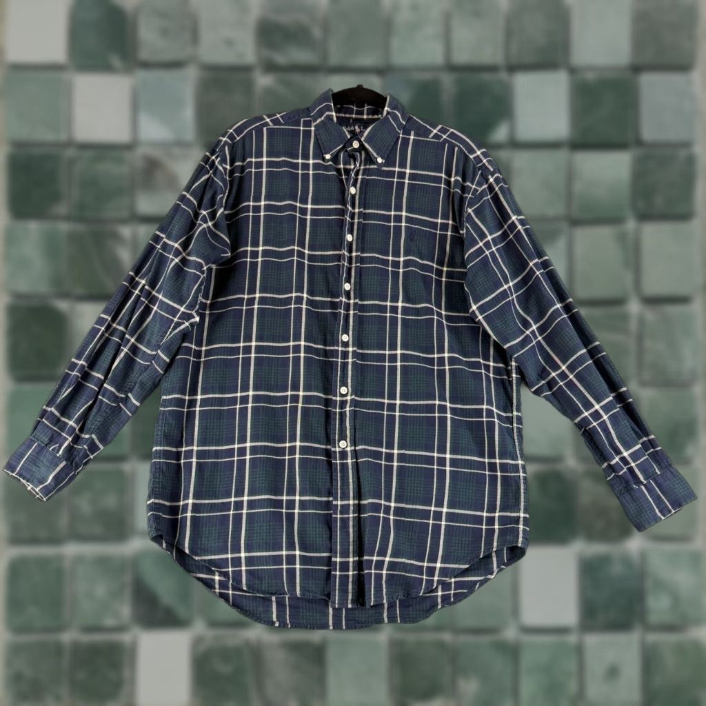 Ralph Lauren Ralph Lauren Button-Down Shirt Mens Small Blue Plaid Blaire Long Sleeve Shirt Size US S / EU 44-46 / 1 - 1 Thumbnail
