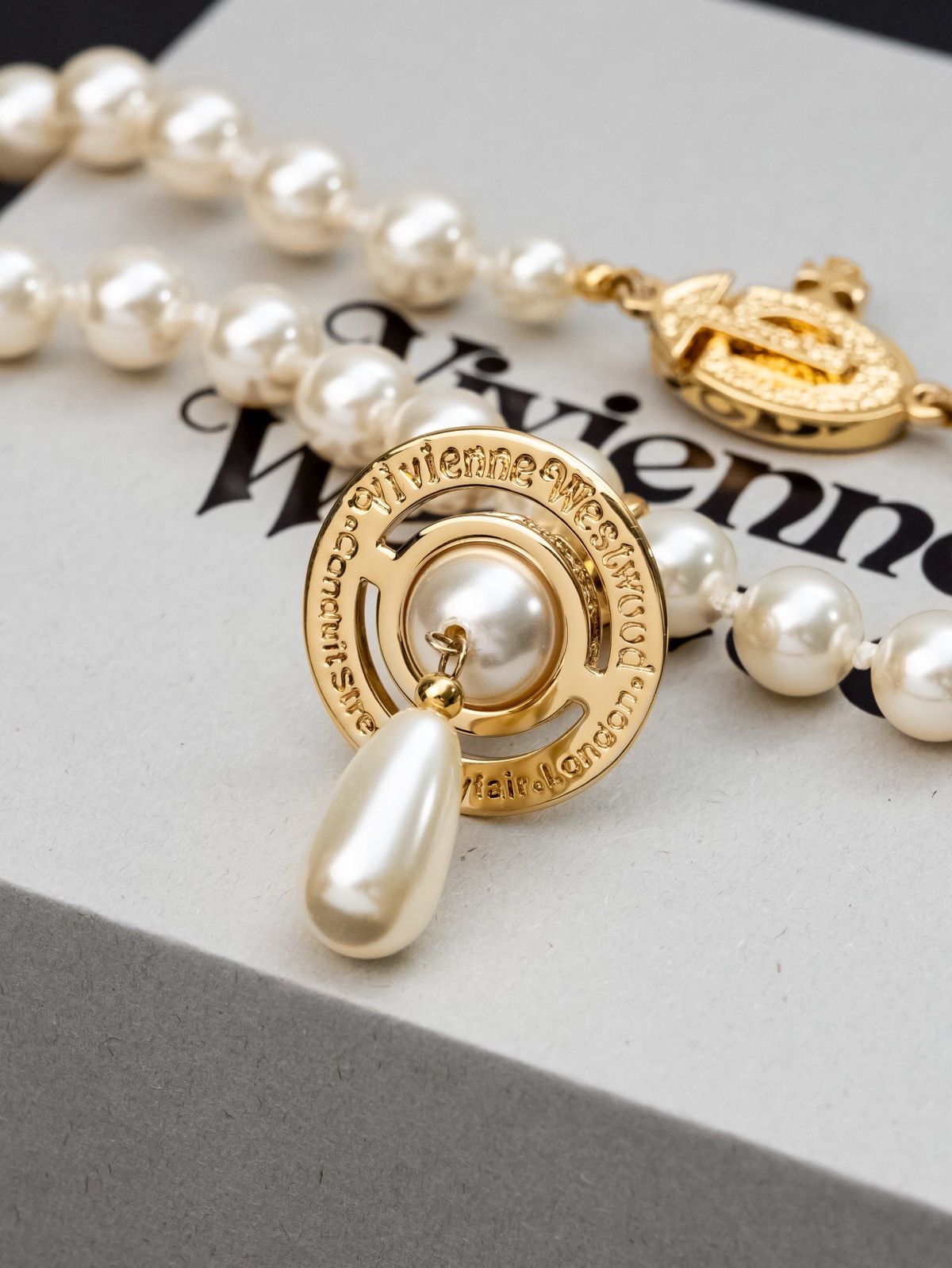 Vivienne Westwood Vivienne Westwood One Row Pearl Drop Choker Size ONE SIZE - 4 Thumbnail
