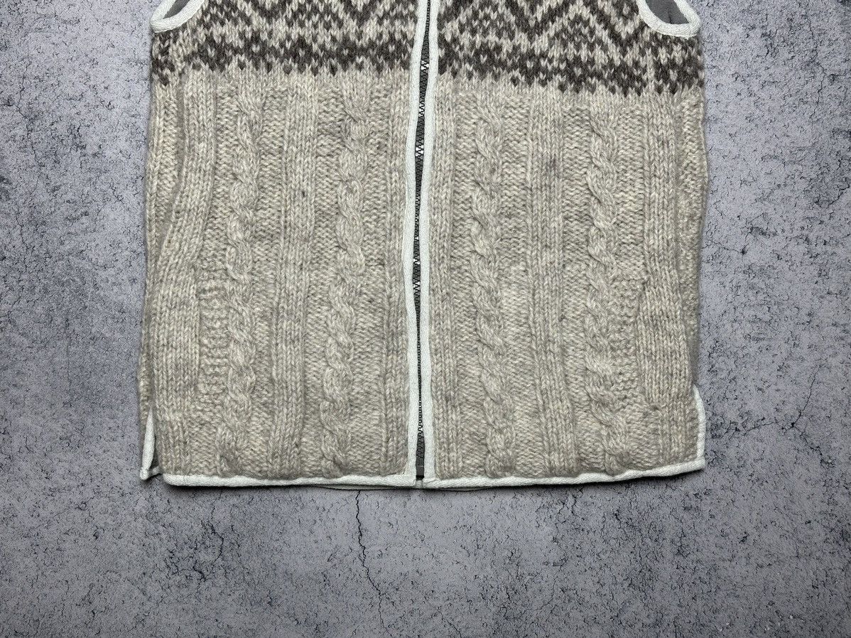 Handmade Pachamama Handknit Wool Nepal Zip Vest Sweater Size US S / EU 44-46 / 1 - 3 Thumbnail