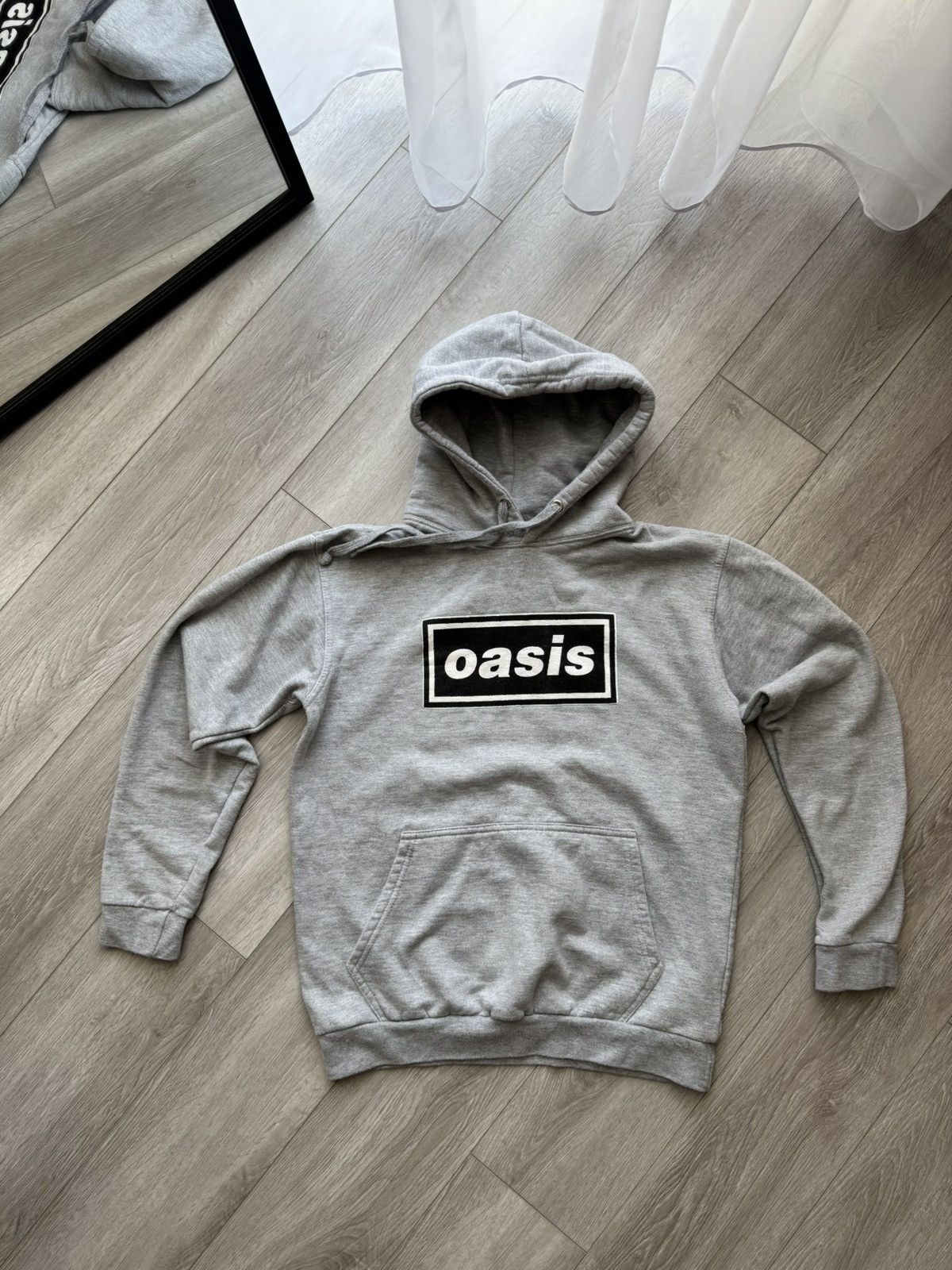 Band Tees 🔥 OASIS Vintage Hoodie Band Rock Band Gray Boxy Fit Merch Size US S / EU 44-46 / 1 - 1 Thumbnail