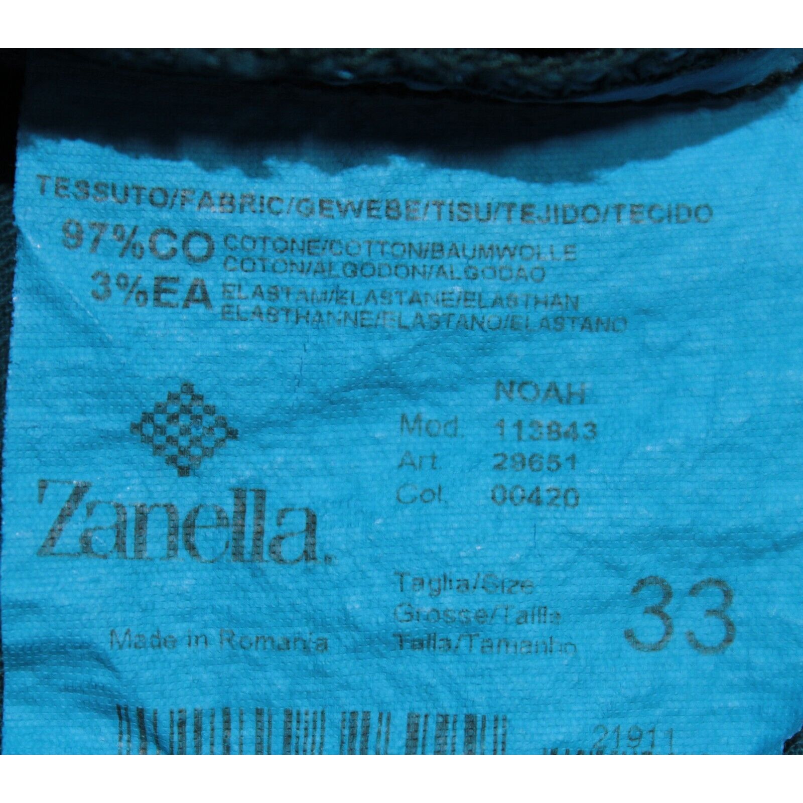 Zanella Zanella New with tags Chino Size 33 US In Blue Size US 33 - 5 Thumbnail