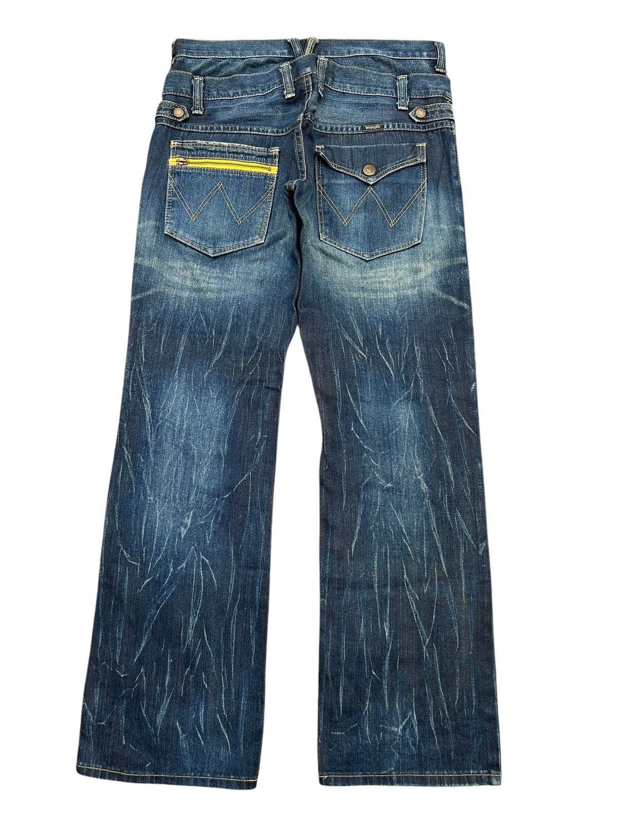 Japanese Brand × Kapital × Vintage Wrangler Double Waist Flare Punk Denim Jeans Rare ☠️ Size US 33 - 7 Thumbnail