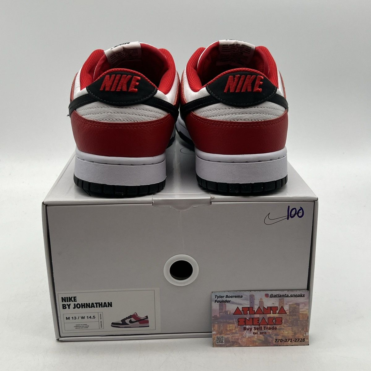 Nike Nike id Nike by you black red Size US 13 / EU 46 - 3 Thumbnail