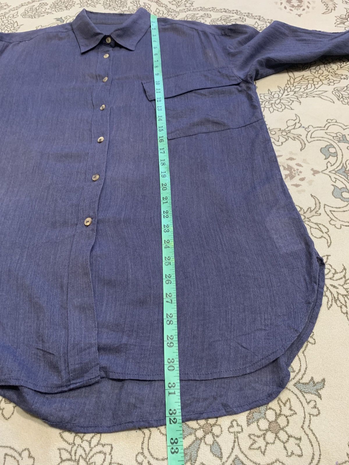 Matin Kim MATIN KIM COTTON LINEN ELBOW PATCH BUTTON UPS SHIRT Size US L / EU 52-54 / 3 - 12 Thumbnail