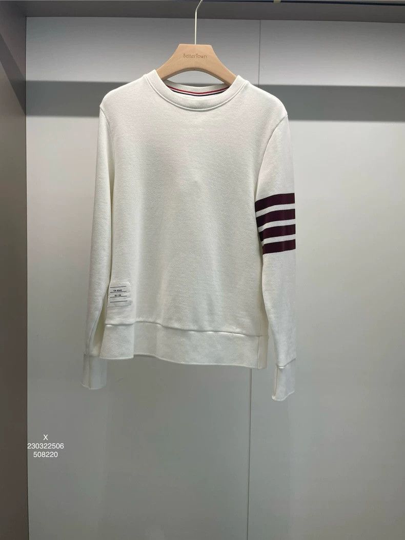 Thom Browne Thom Browne White cotton hoodie Size US XXS / EU 40 - 1 Thumbnail