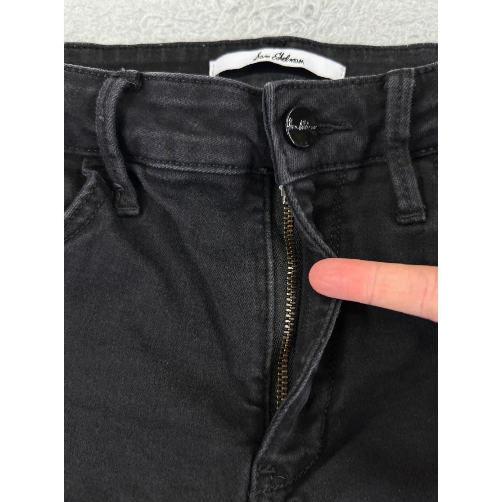 Nine West Nine West Jeans Womens 30 Black High Rise Skinny 28x25 Denim Stretch 5-Pocket Designer Vintage No Size 30" / US 8 / IT 44 - 5 Thumbnail