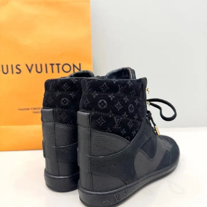 Louis Vuitton Louis Vuitton High-Top Casual Sneakers in Black -2508 Size US 5.5 / EU 38 - 4 Thumbnail