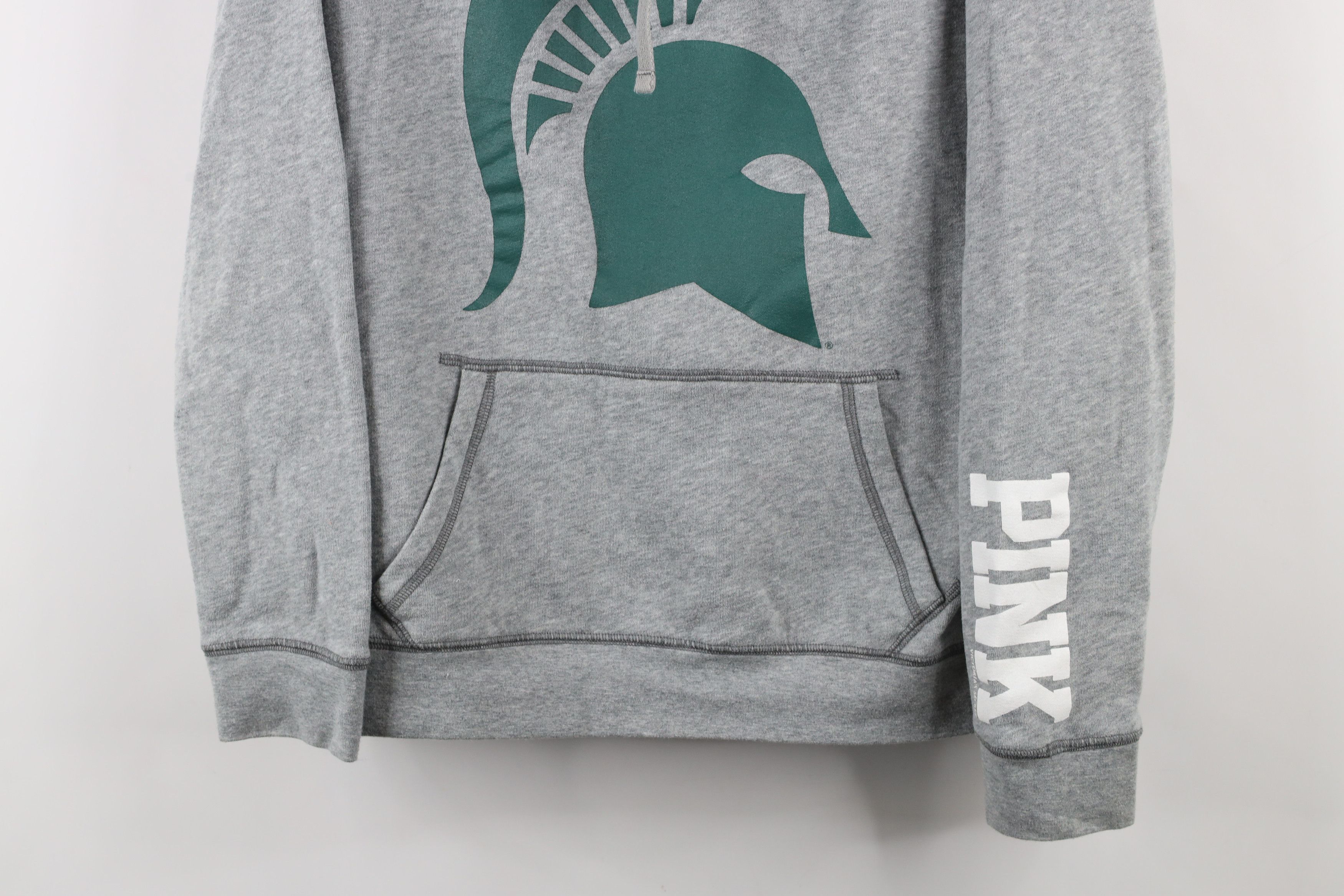 Pink × Vintage Pink Victorias Secret Michigan State University Hoodie Size L / US 10 / IT 46 - 3 Thumbnail