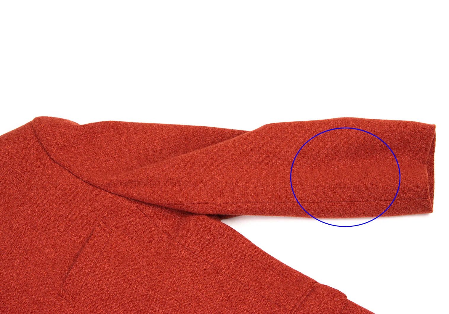 Issey Miyake Wool Band Collar Flap Pocket Jacket in Orange, Size M Size US M / EU 48-50 / 2 - 5 Thumbnail