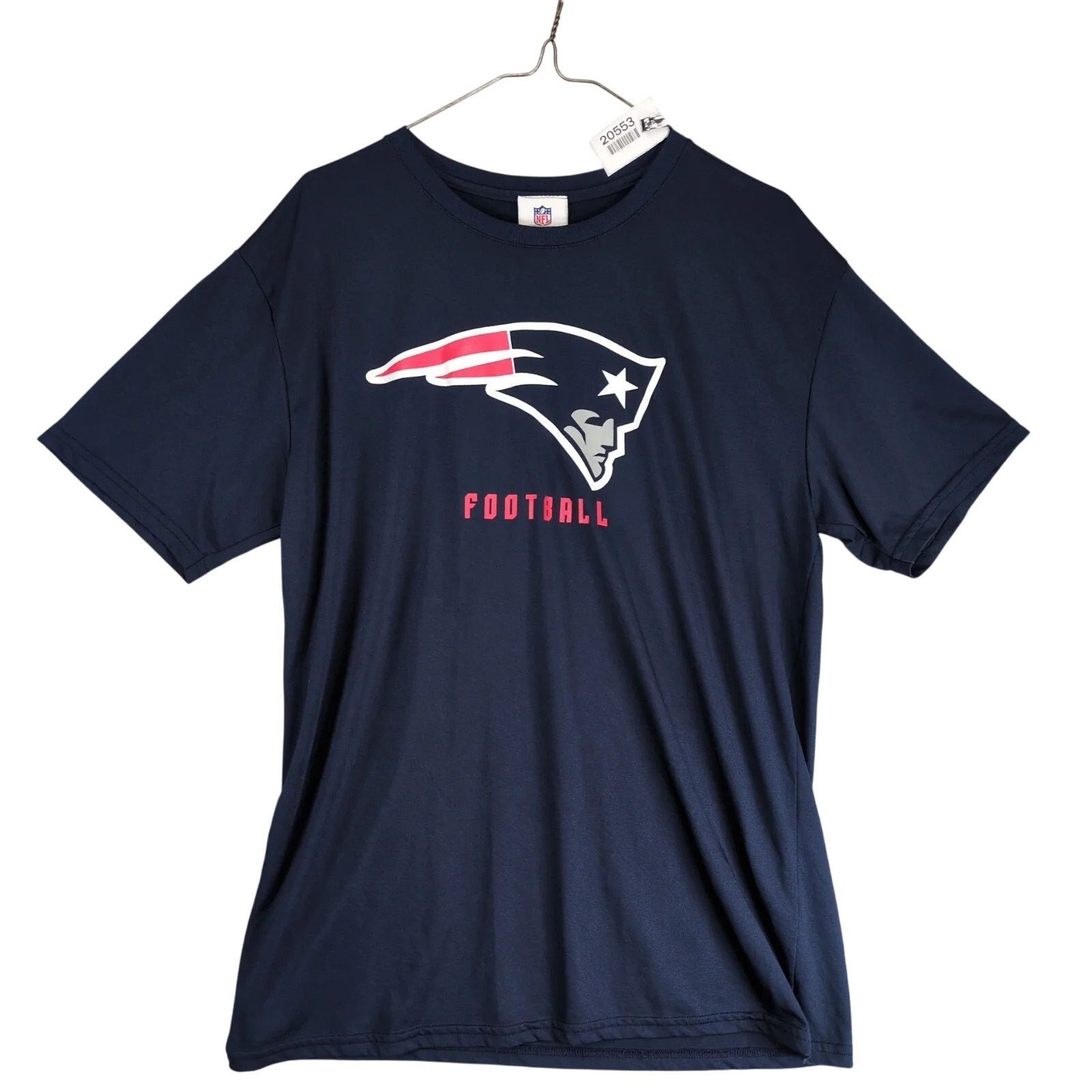 NFL NFL Team Apparel New England Patriots Football Men's T-Shirt Size US L / EU 52-54 / 3 - 1 Thumbnail