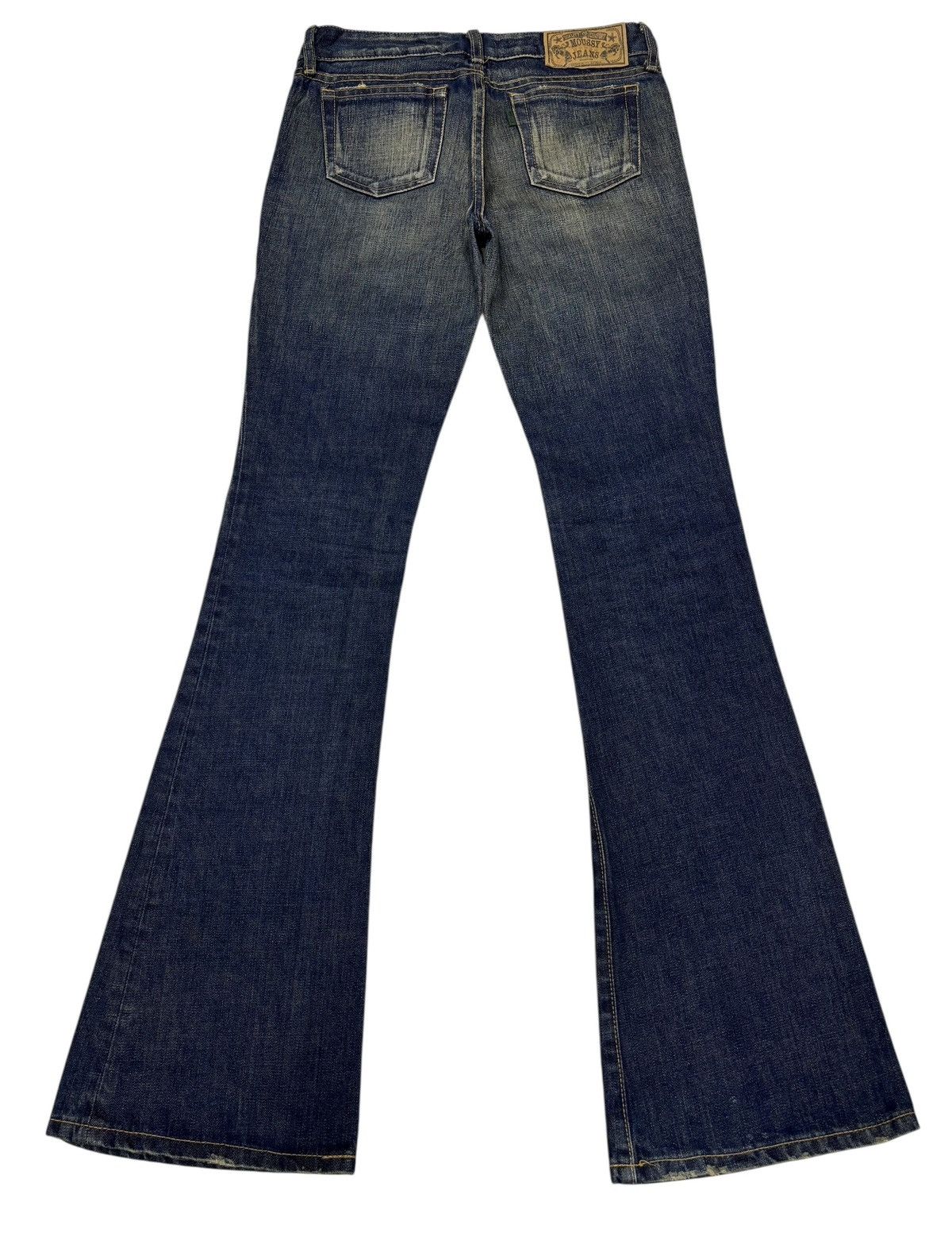 Le Grande Bleu (L.G.B.) MOUSSY JAPAN FLARED JEANS MUD WASH LOW RISE BOOTCUT JEANS Size US 28 / EU 44 - 8 Thumbnail