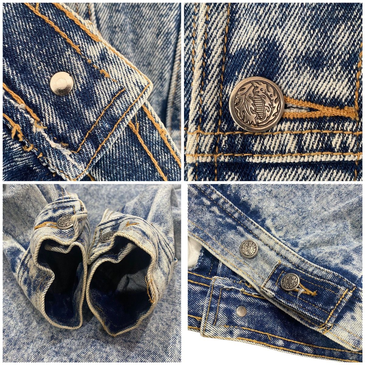 If Six Was Nine Rare POONER’S Denim Jacket Stonewash Size US M / EU 48-50 / 2 - 22 Thumbnail