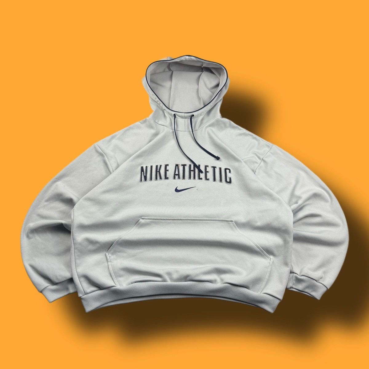 Nike × Vintage NIKE VINTAGE CENTER LOGO OVERSIZE BOXY HOODIE Size US L / EU 52-54 / 3 - 1 Thumbnail