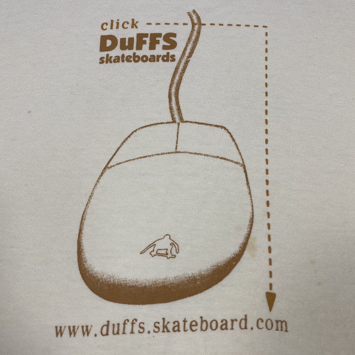 Vintage Vintage 00's DUFFS SKATEBOARDING Click Duffs Skateboards Tee Size US M / EU 48-50 / 2 - 4 Thumbnail