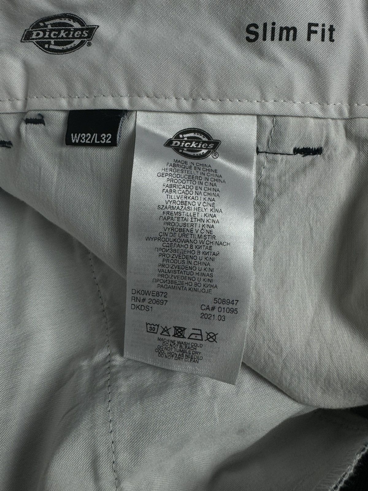 Carhartt Dickies 32x32 Slim Fit Dark Navy Streetwear Pants Size US 32 / EU 48 - 7 Thumbnail