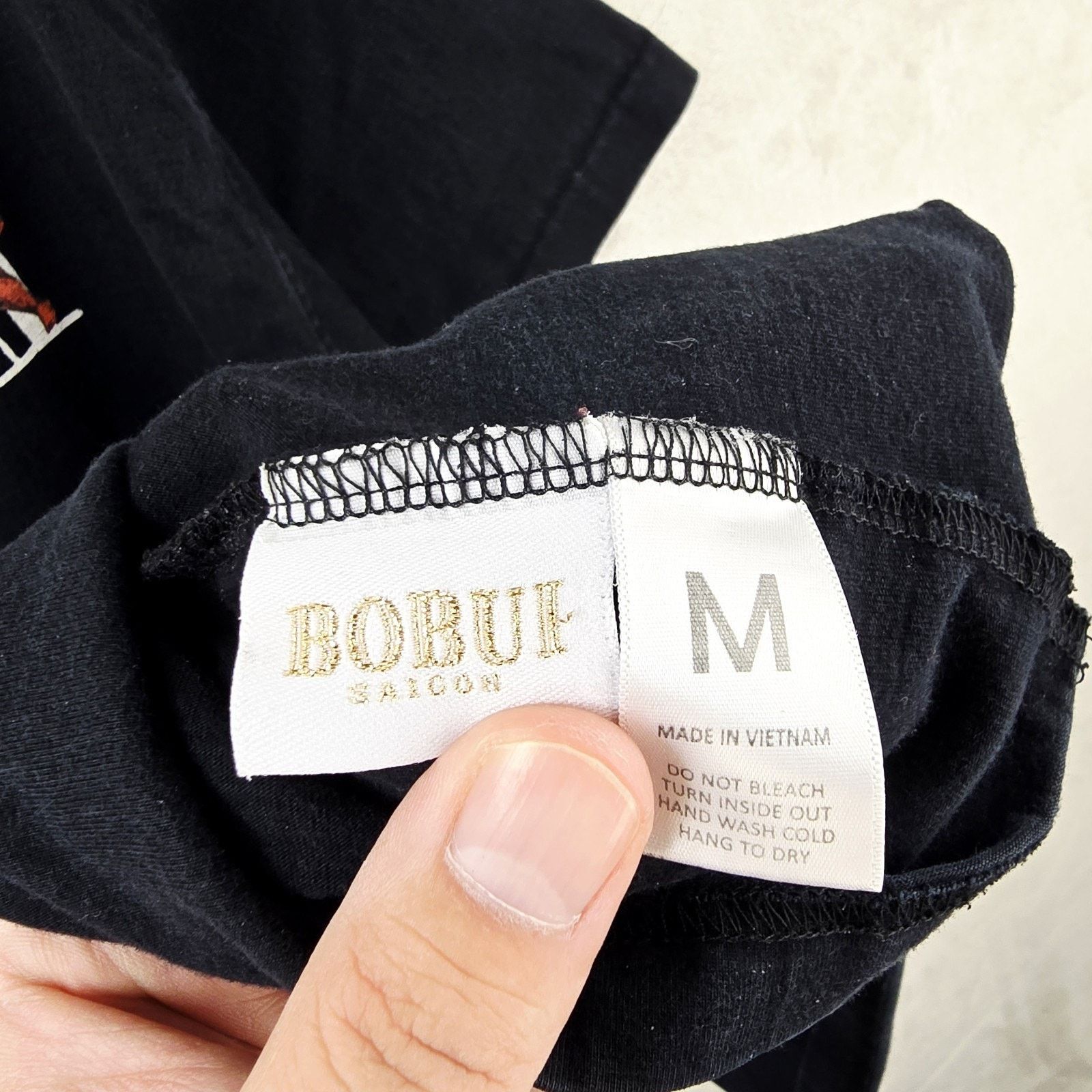 Other Bobui Saigon Shirt Mens Medium Black Cherob Angel Streetwear Size US M / EU 48-50 / 2 - 5 Thumbnail