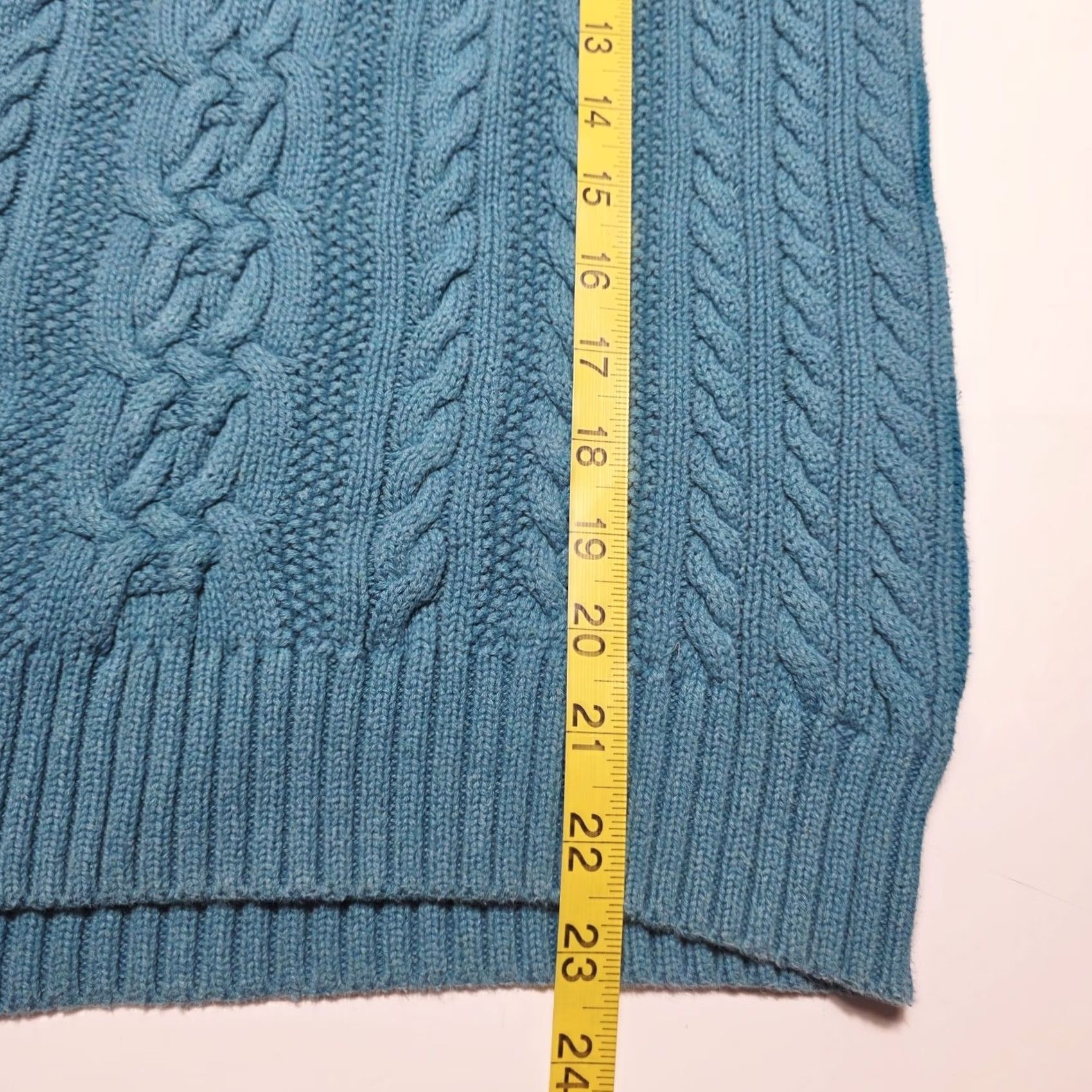 Croft & Barrow VINTAGE Croft & Barrow Sweater Women's Aqua Blue Knit Long Sleeve Pullover Medium 90s Size M / US 6-8 / IT 42-44 - 6 Thumbnail