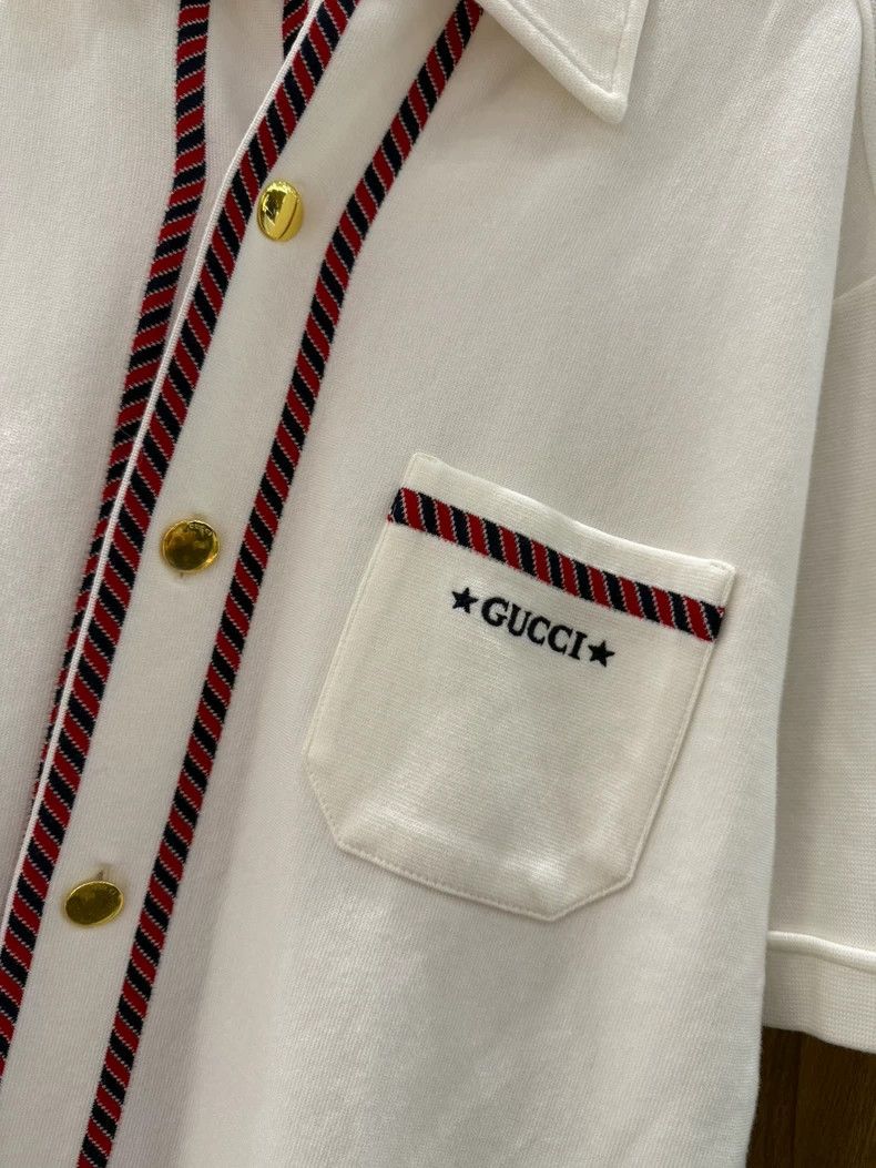 Gucci Gucci Patch pocket contrasting color strip single-breasted Size US S / EU 44-46 / 1 - 4 Thumbnail