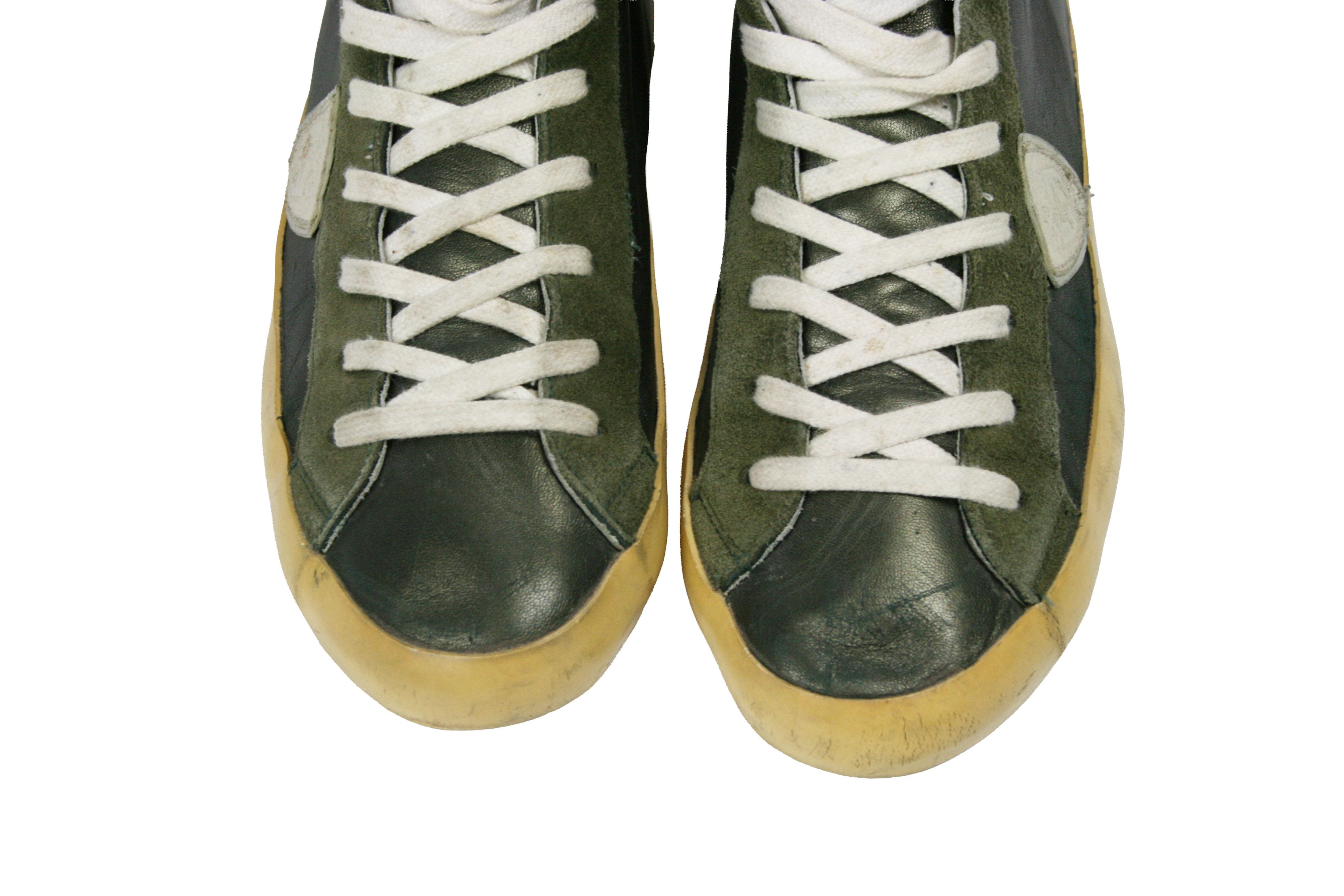 Philippe Model PRSX "Distressed" Grunge Mid Sneakers Size US 9 / EU 42 - 5 Thumbnail