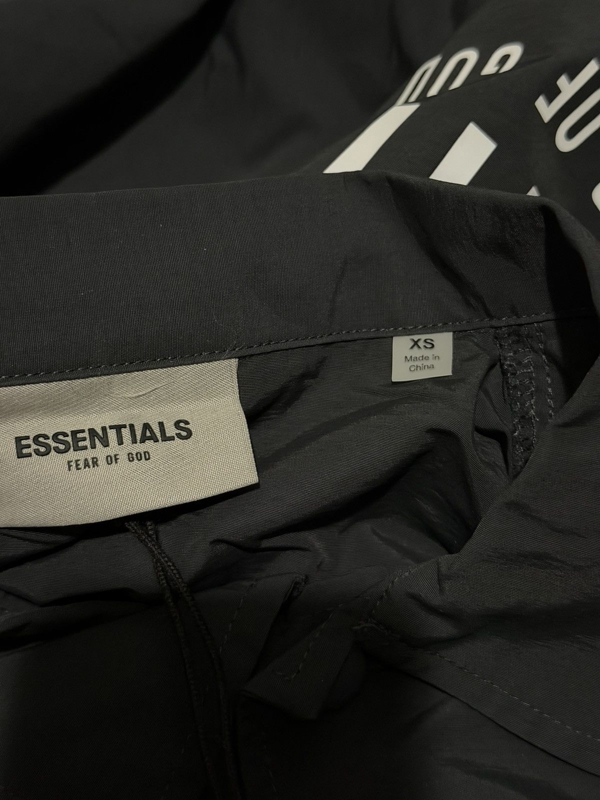 Fear of God FEAR OF GOD ESSENTIALS SOUVENIR Black windbreaker oversized Size US XS / EU 42 / 0 - 5 Thumbnail