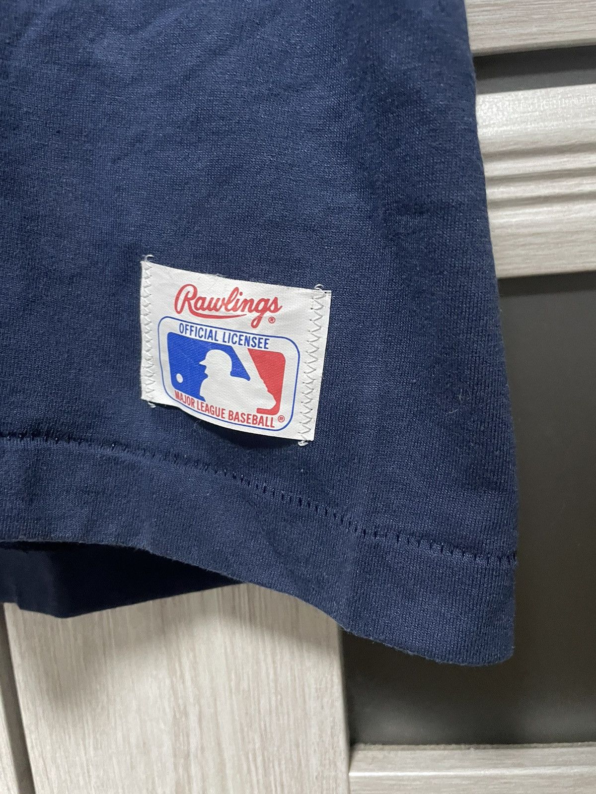 MLB × New York Yankees × Vintage Vintage 80s Rawlings New York Yankees T Shirt Logo Tee Size US L / EU 52-54 / 3 - 6 Thumbnail