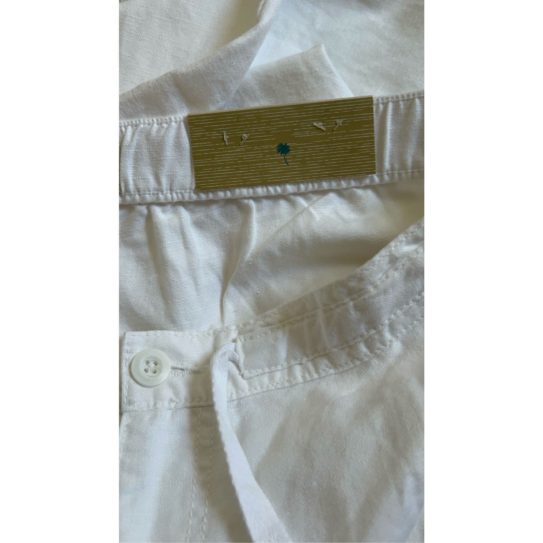 Island Shores Island Shores White Linen Pants Large Size 34" / US 12 / IT 48 - 13 Thumbnail
