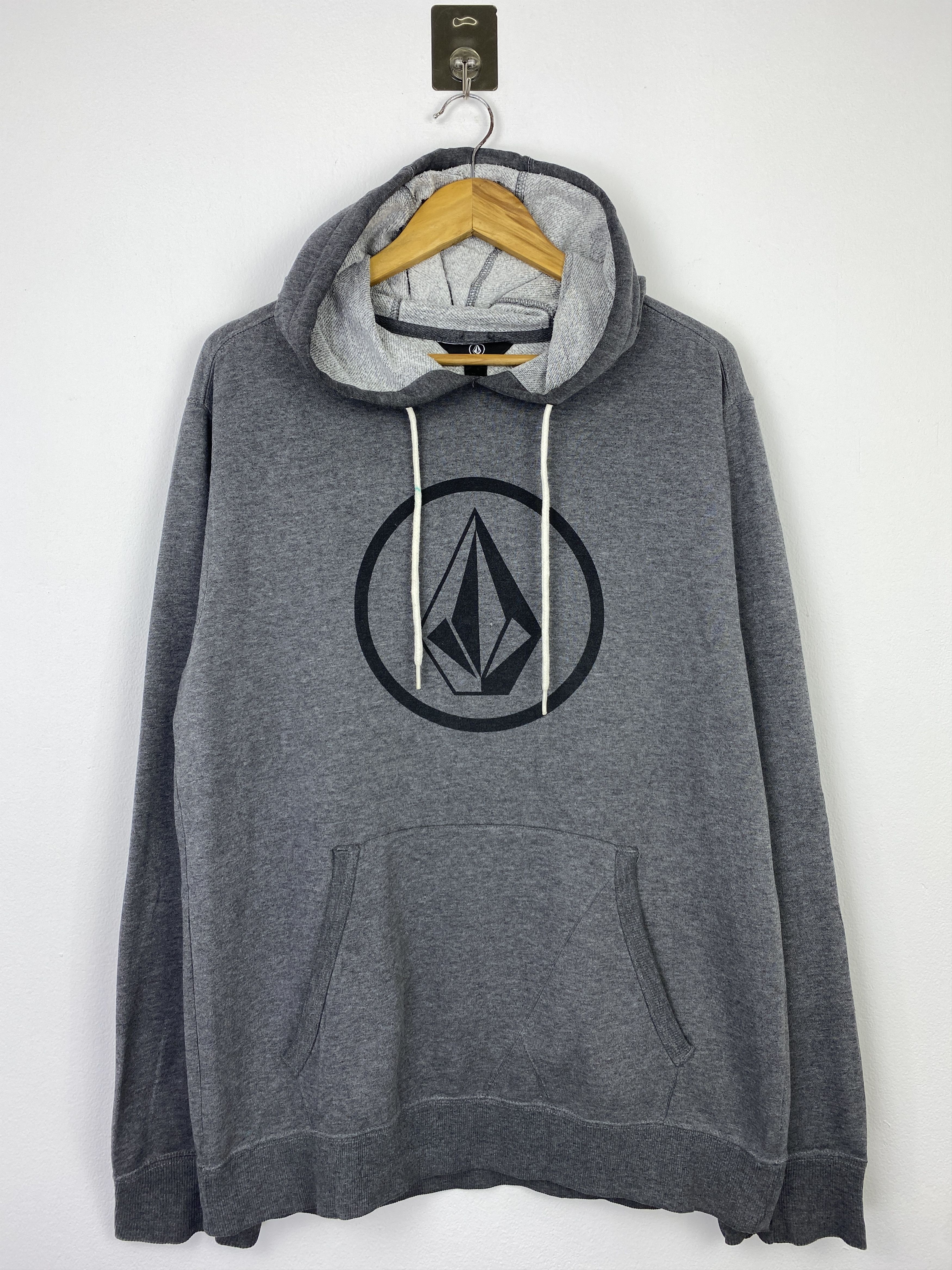 Volcom Stone Circle Logo Grey Pullover Hoodie BP0031