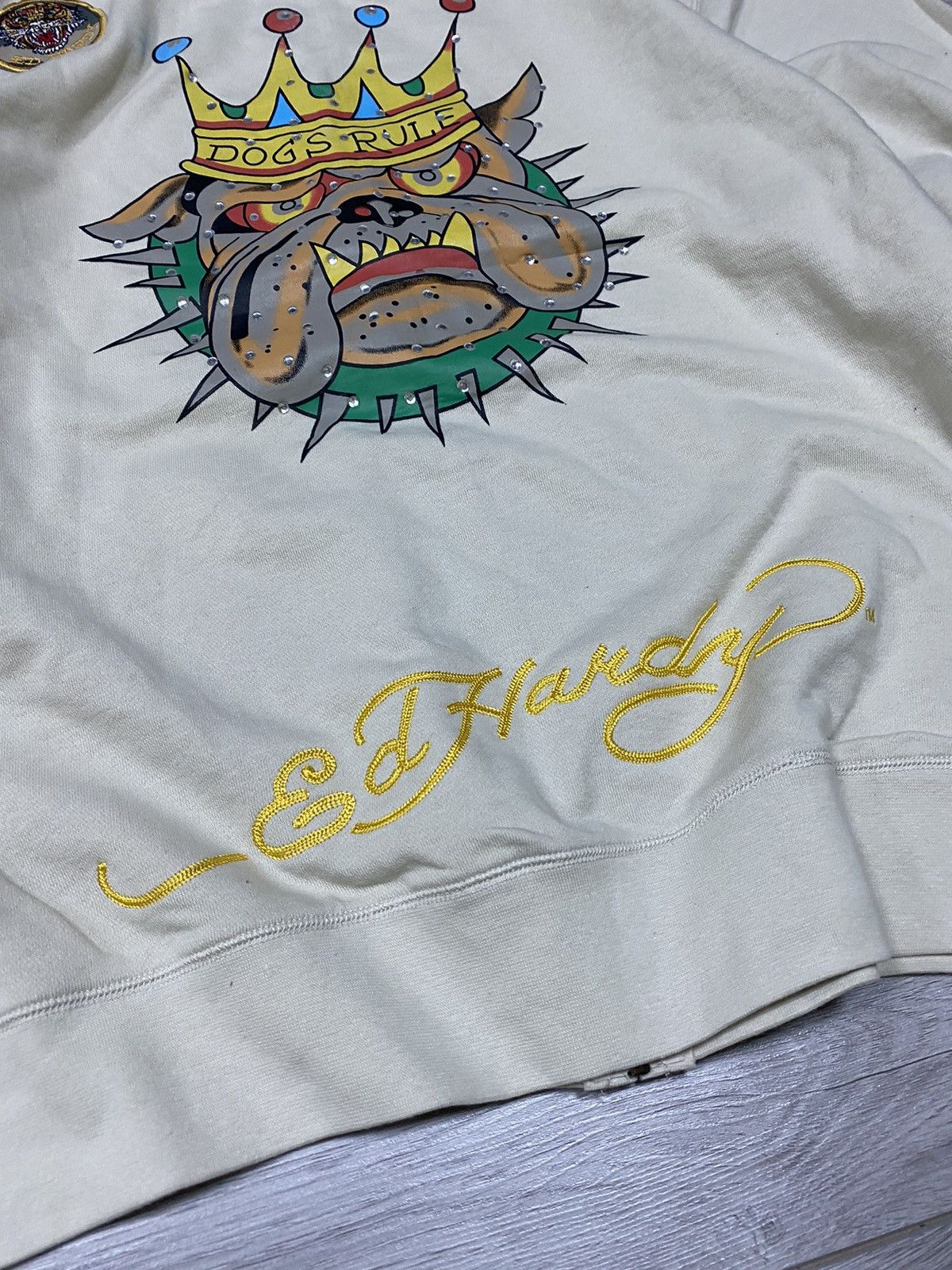 Ed Hardy Ed Hardy 🐶 vintage dogs rule big logo hoodie Size US XXL / EU 58 / 5 - 7 Thumbnail