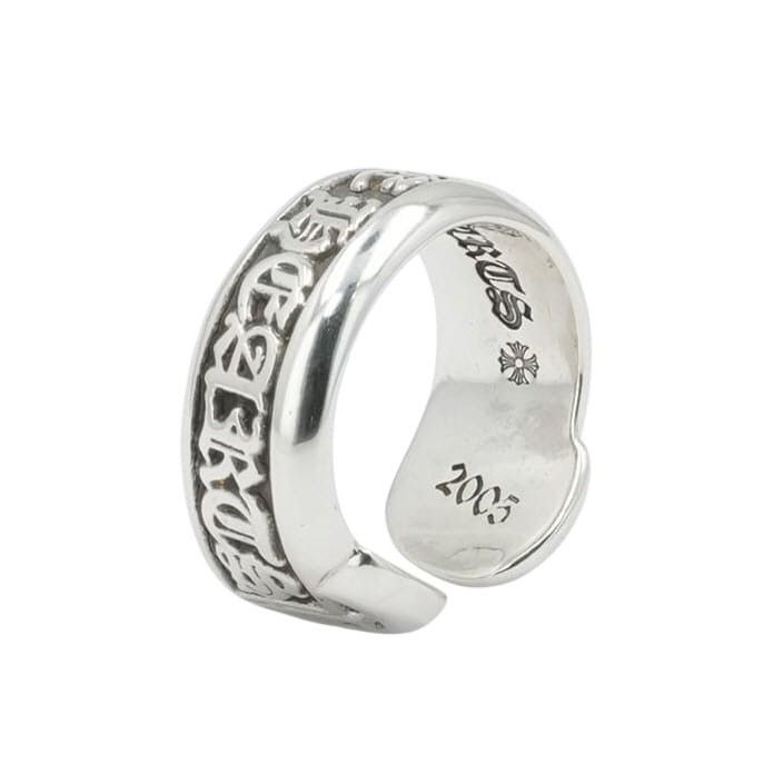 Chrome Hearts 6 CHROME HEARTS SM SCROLL LABEL SILVER RING Size ONE SIZE - 2 Thumbnail