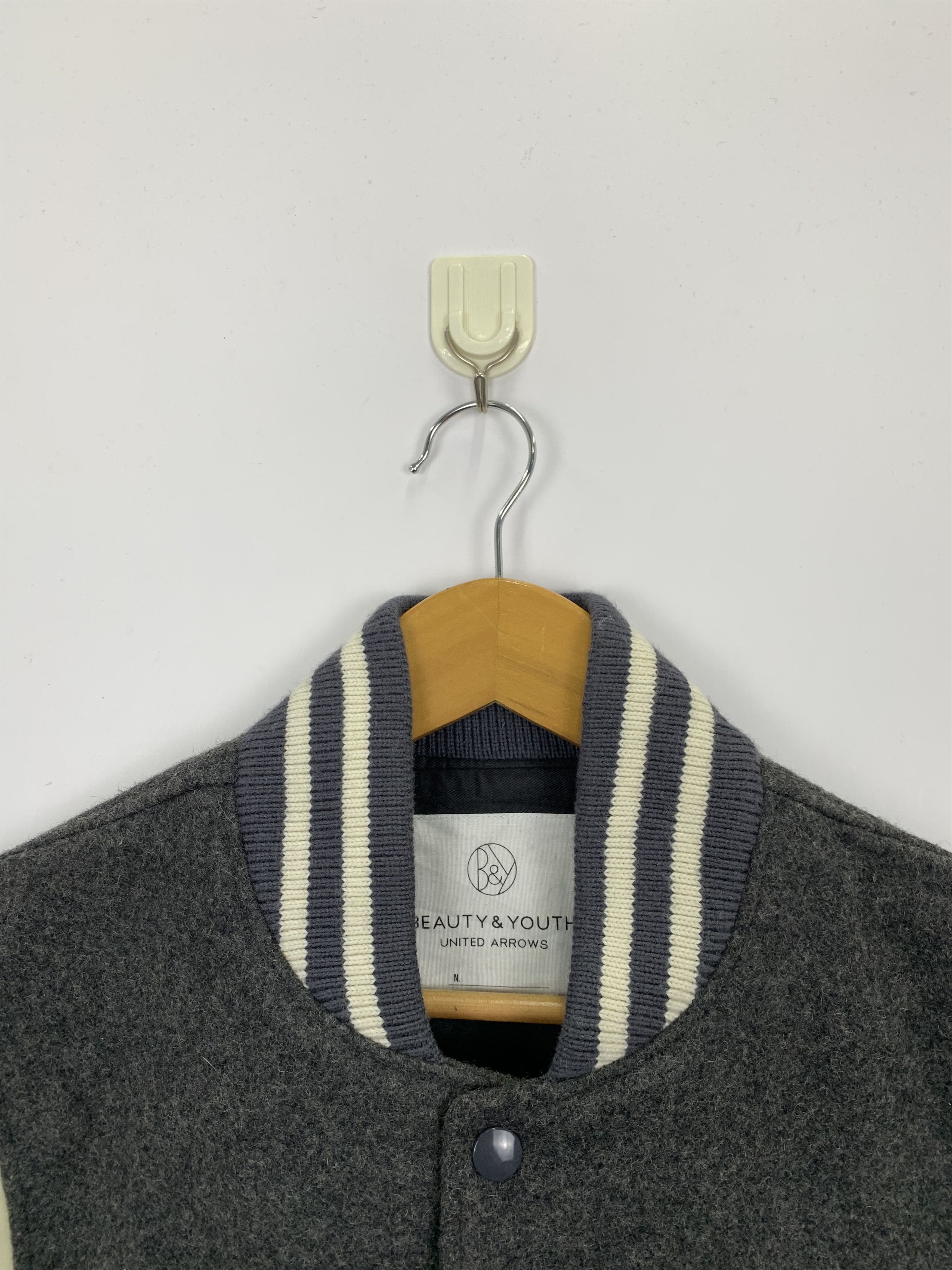 BEAUTY&YOUTH Vintage Beauty & Youth Wool Varsity Jacket V0480 Size US L / EU 52-54 / 3 - 12 Thumbnail