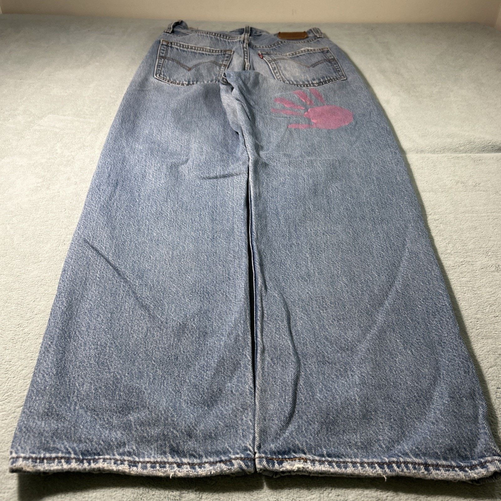 Levi's Levis Premium Loose Straight Jeans Women 27x29 Baggy Relaxed Size 27" / US 4 / IT 40 - 2 Thumbnail