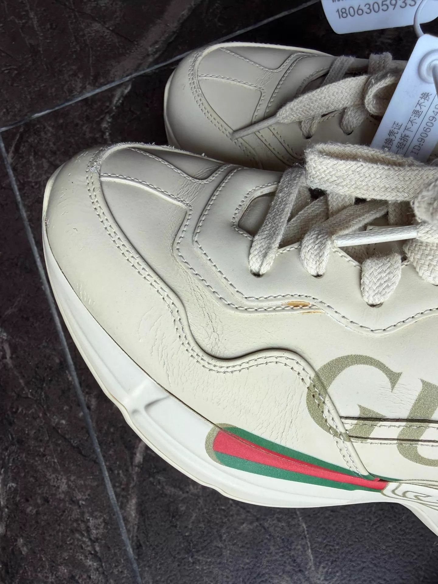 Gucci Gucci Belted Dad Shoe Ivory 36.5 Size US 6 / IT 36 - 5 Thumbnail