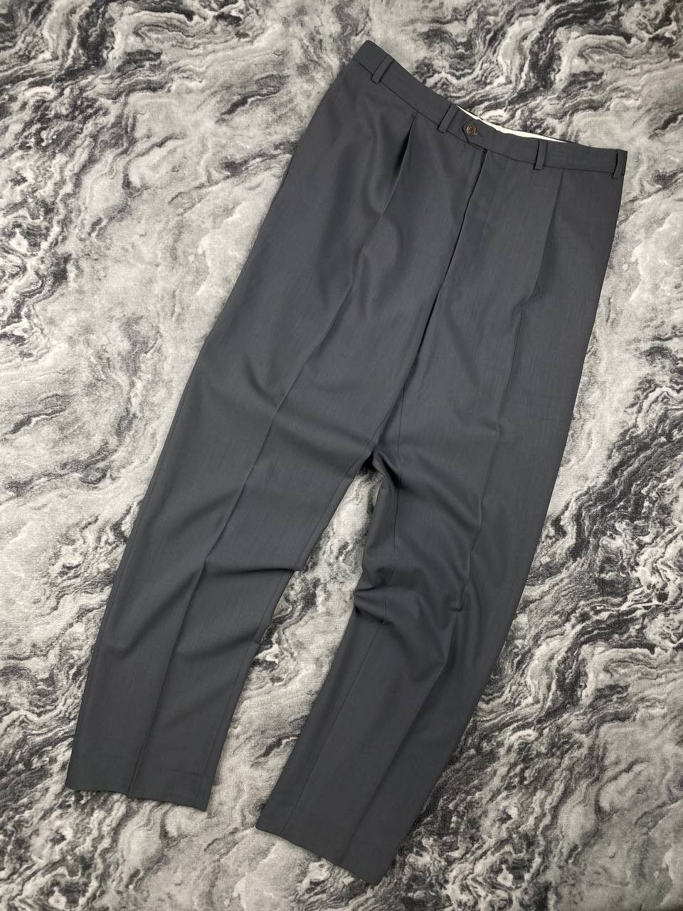 Balmain Balmain Wool Classic Suit Blazer And Pants Men Size 44L Gray Size 44L - 14 Thumbnail