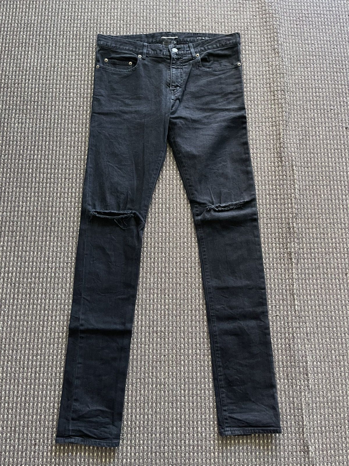Saint Laurent Paris SLP 14AW Knee Slit D02 Jeans Size US 32 / EU 48 - 1 Thumbnail